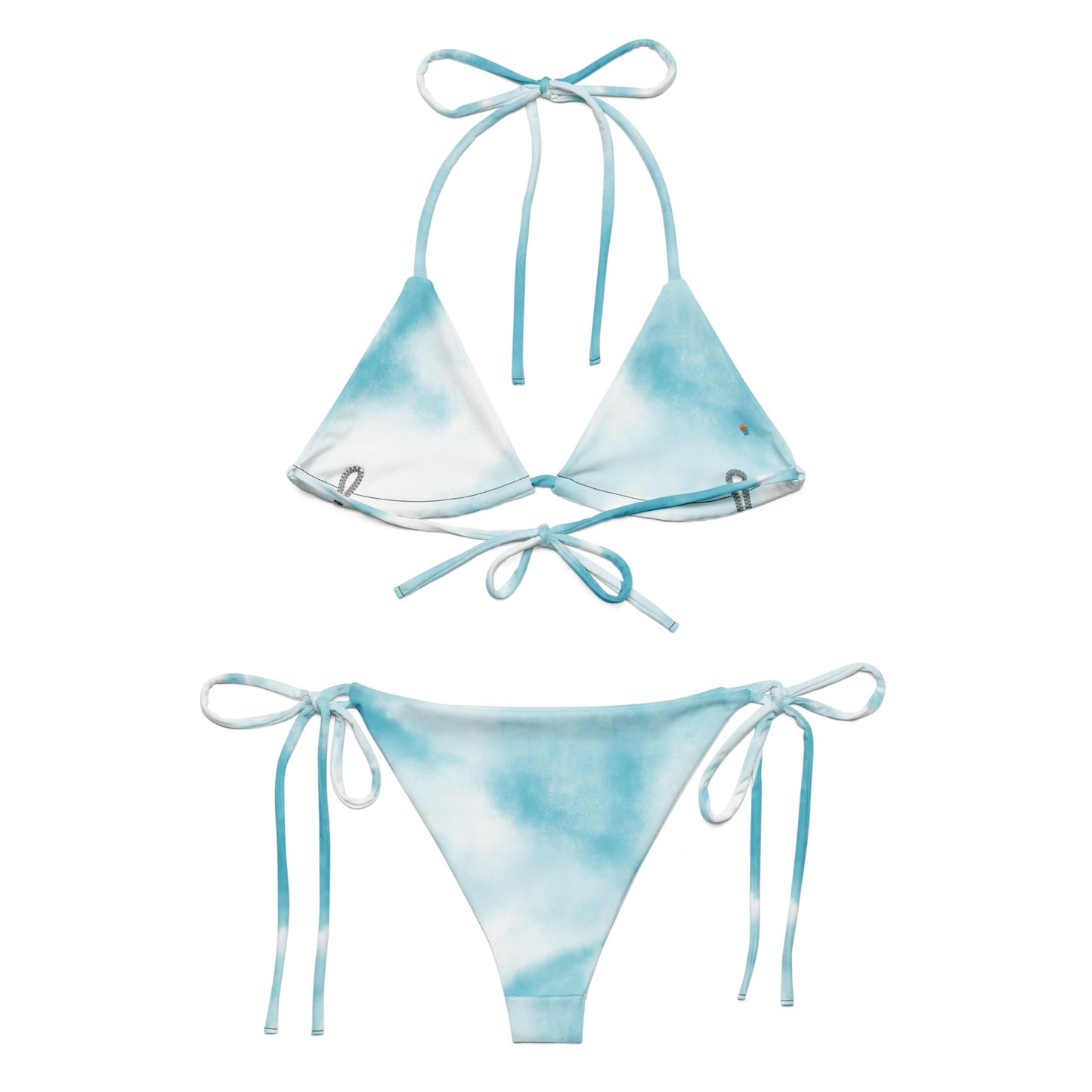Sky Blue All-over print recycled string bikini | Unique Everyday Designz Home, Gifts & Apparel A Lid for Every Pot ~Everyday Designz~