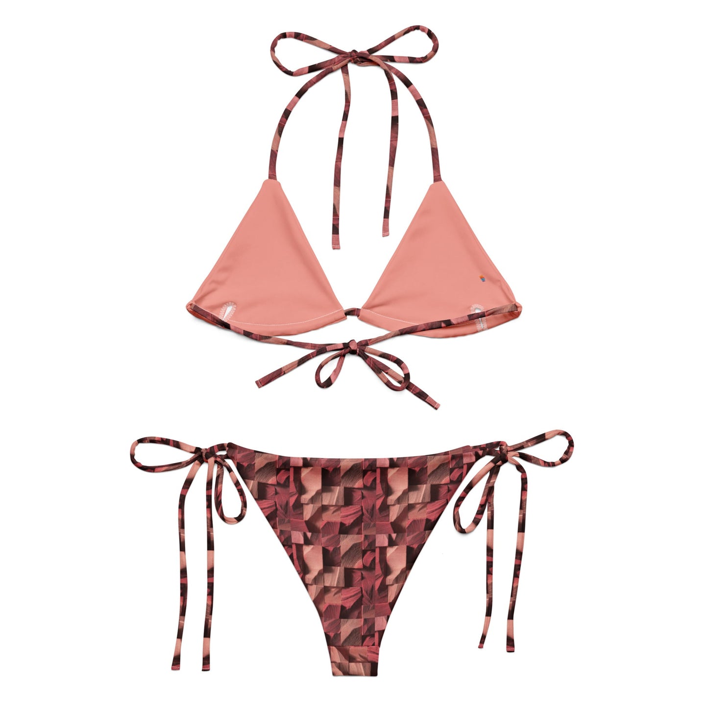 Crimson Mirage - All-over print recycled string bikini | Unique Everyday Designz Home, Gifts & Apparel A Lid for Every Pot ~Everyday Designz~