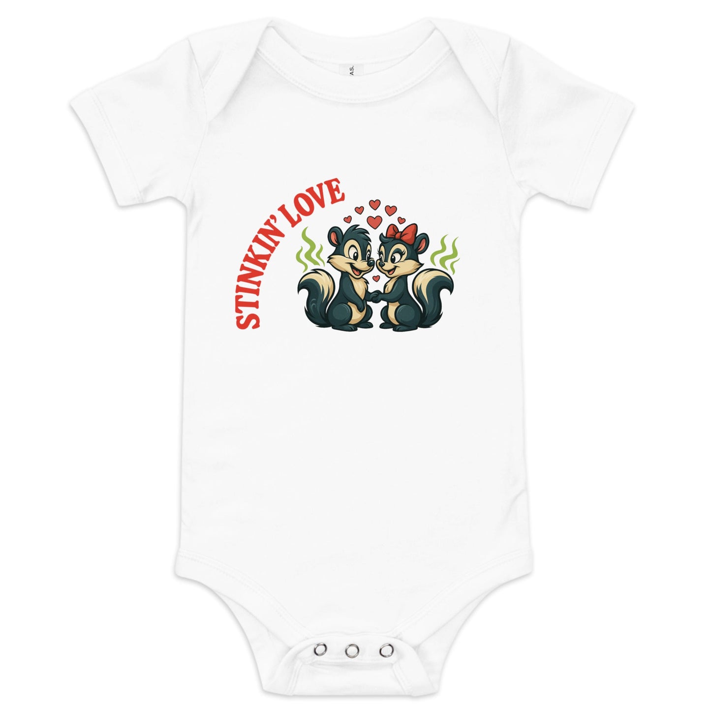 100% Cotton Baby short sleeve one piece - STINKIN' LOVE | Unique Everyday Designz Home, Gifts & Apparel A Lid for Every Pot ~Everyday Designz~