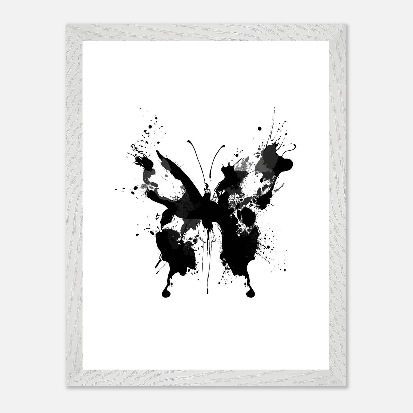 Black Butterfly Splat Framed Poster – One of a kind Abstract Art (Multiple Sizes) | Unique Everyday Designz Home, Gifts & Apparel A Lid for Every Pot ~Everyday Designz~