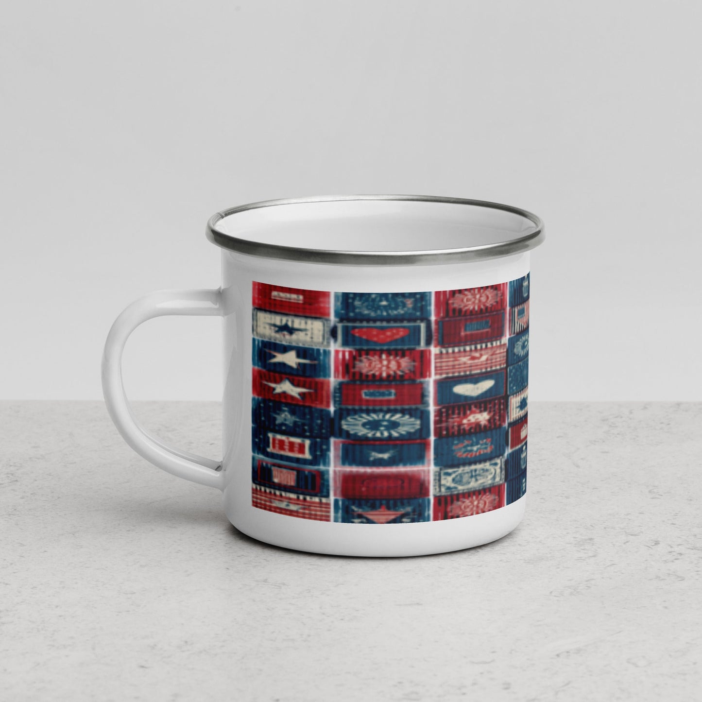 July 4th - 12oz Enamel Mug | Unique Everyday Designz Home, Gifts & Apparel A Lid for Every Pot ~Everyday Designz~