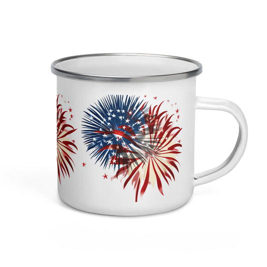 July 4th 12oz Enamel Mug | Unique Everyday Designz Home, Gifts & Apparel A Lid for Every Pot ~Everyday Designz~