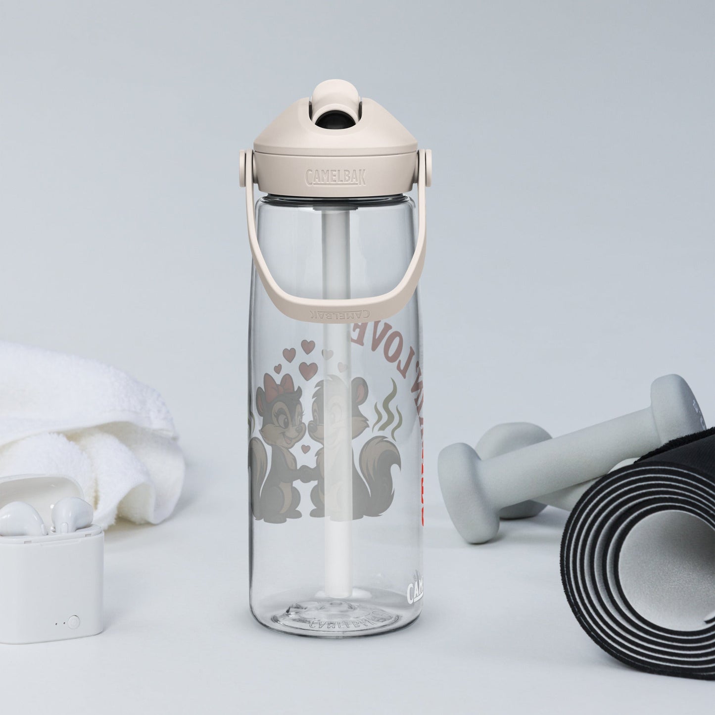 Flip straw water bottle - STINKIN' LOVE | Unique Everyday Designz Home, Gifts & Apparel A Lid for Every Pot ~Everyday Designz~