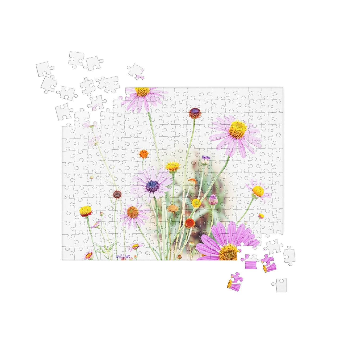 Wild Flower Jigsaw Puzzle – Vibrant Floral Design for Family Fun (252 Pieces) | Unique Everyday Designz Home, Gifts & Apparel A Lid for Every Pot ~Everyday Designz~