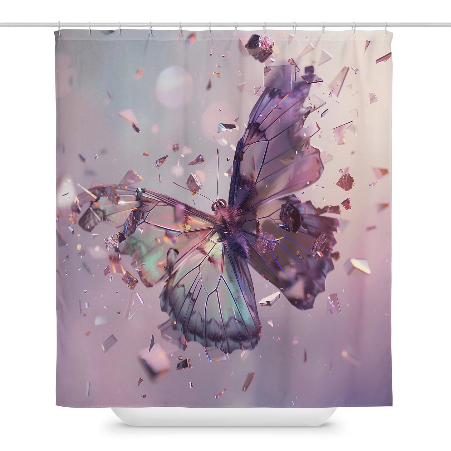 The Fragmented Butterfly Shower curtain A Lid for Every Pot ~ Everyday Designz ~