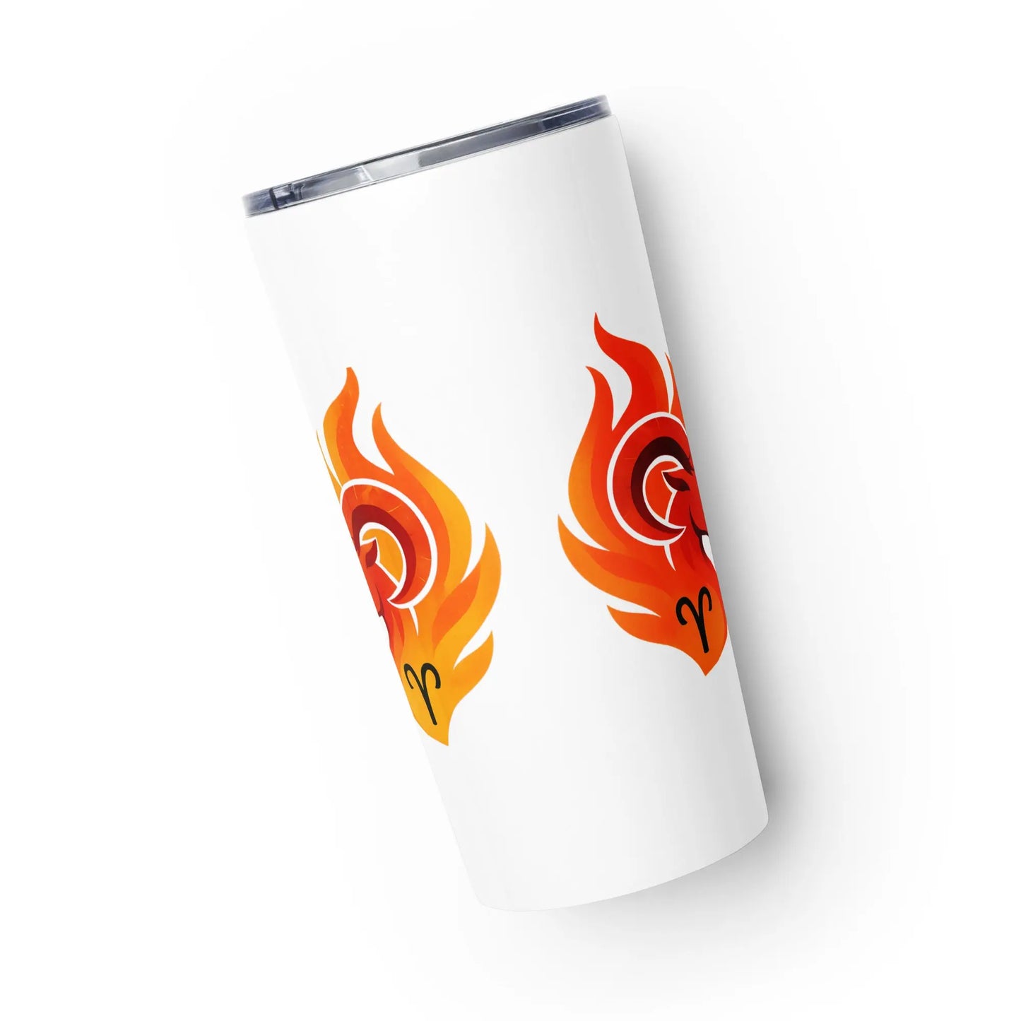 Zodiac Aries - Born to Lead, Not to Listen - 20oz Tapered stainless steel tumbler A Lid for Every Pot ~ Everyday Designz ~