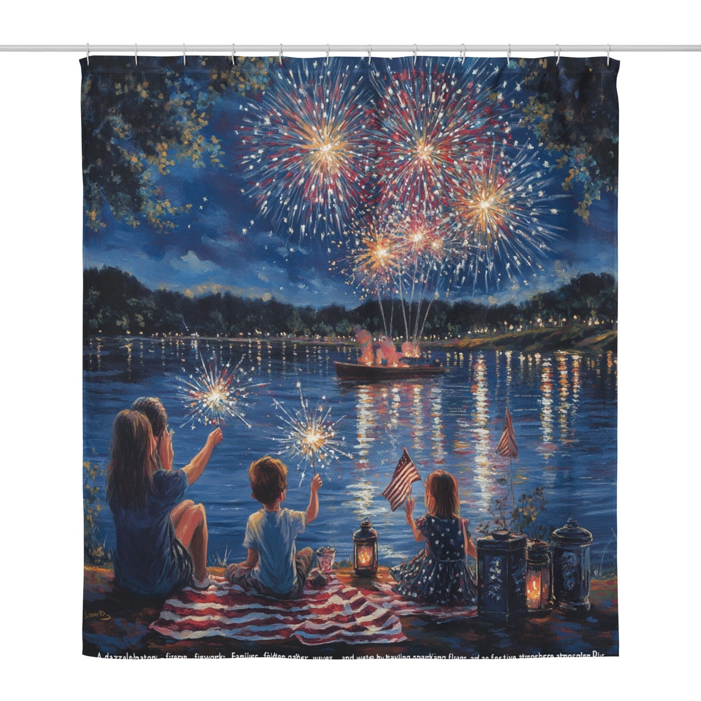 July 4th - Shower curtain A Lid for Every Pot ~ Everyday Designz ~