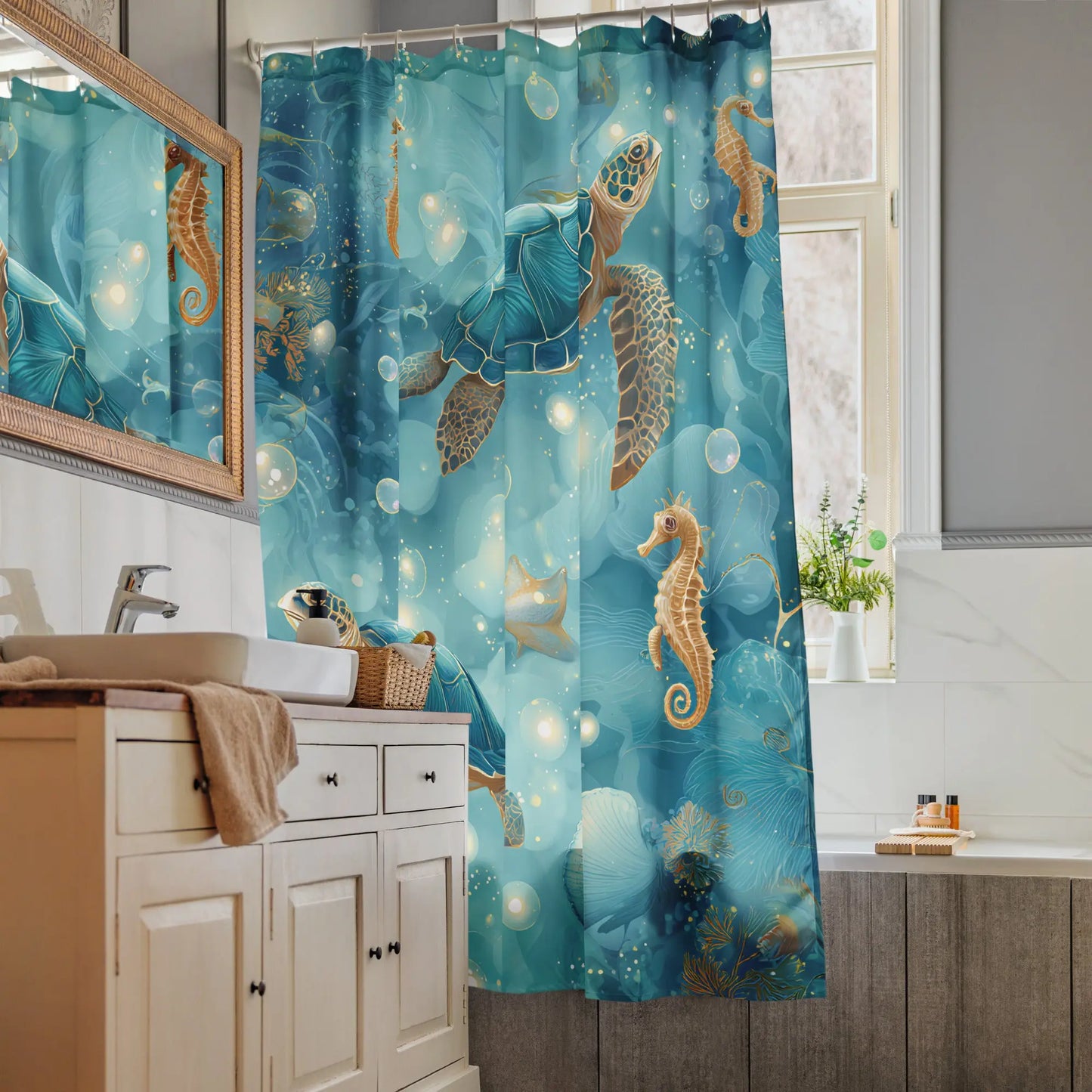 Shower curtain - Under the Sea A Lid for Every Pot ~ Everyday Designz ~