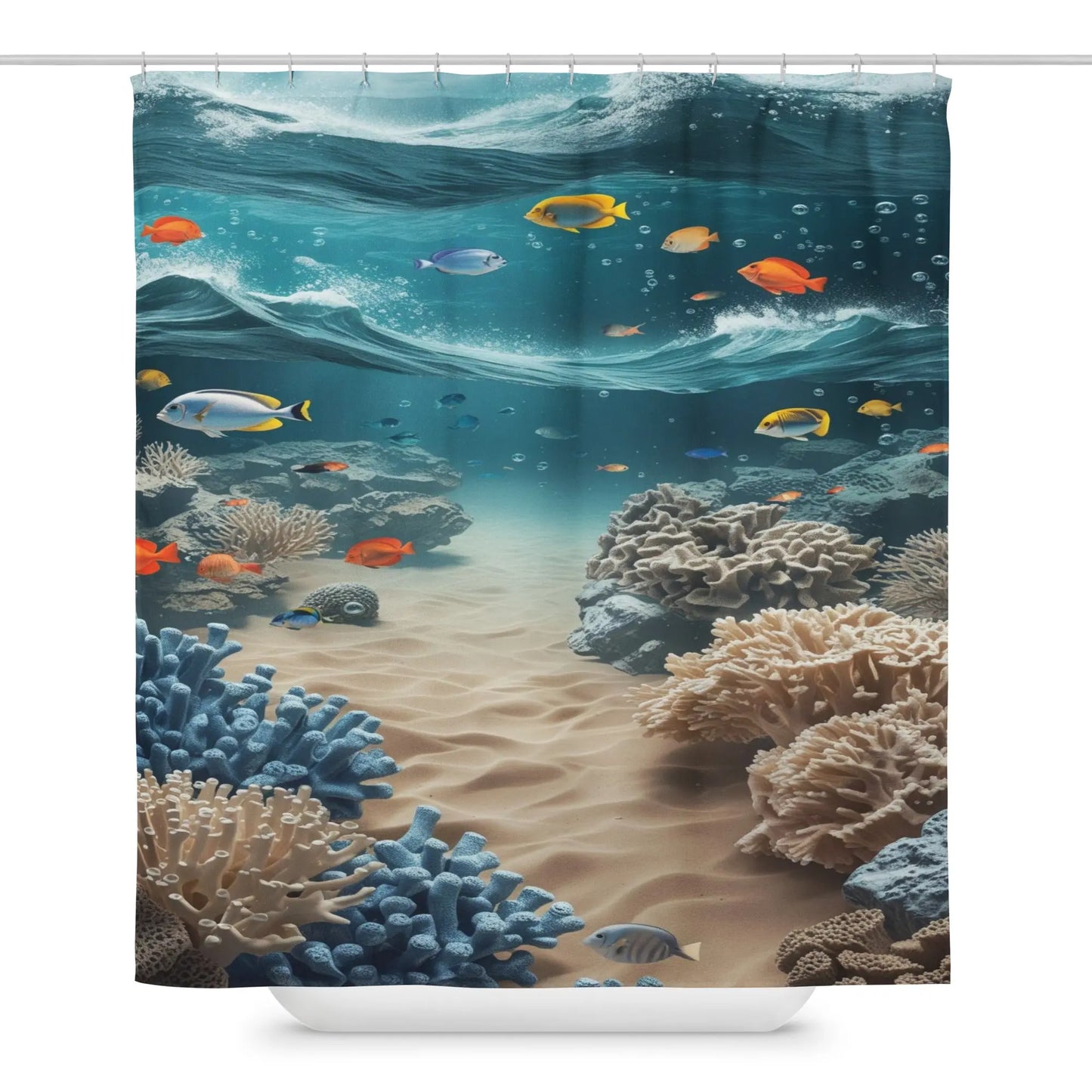 Durable Water Resistant Shower curtain - Oceanic A Lid for Every Pot ~ Everyday Designz ~