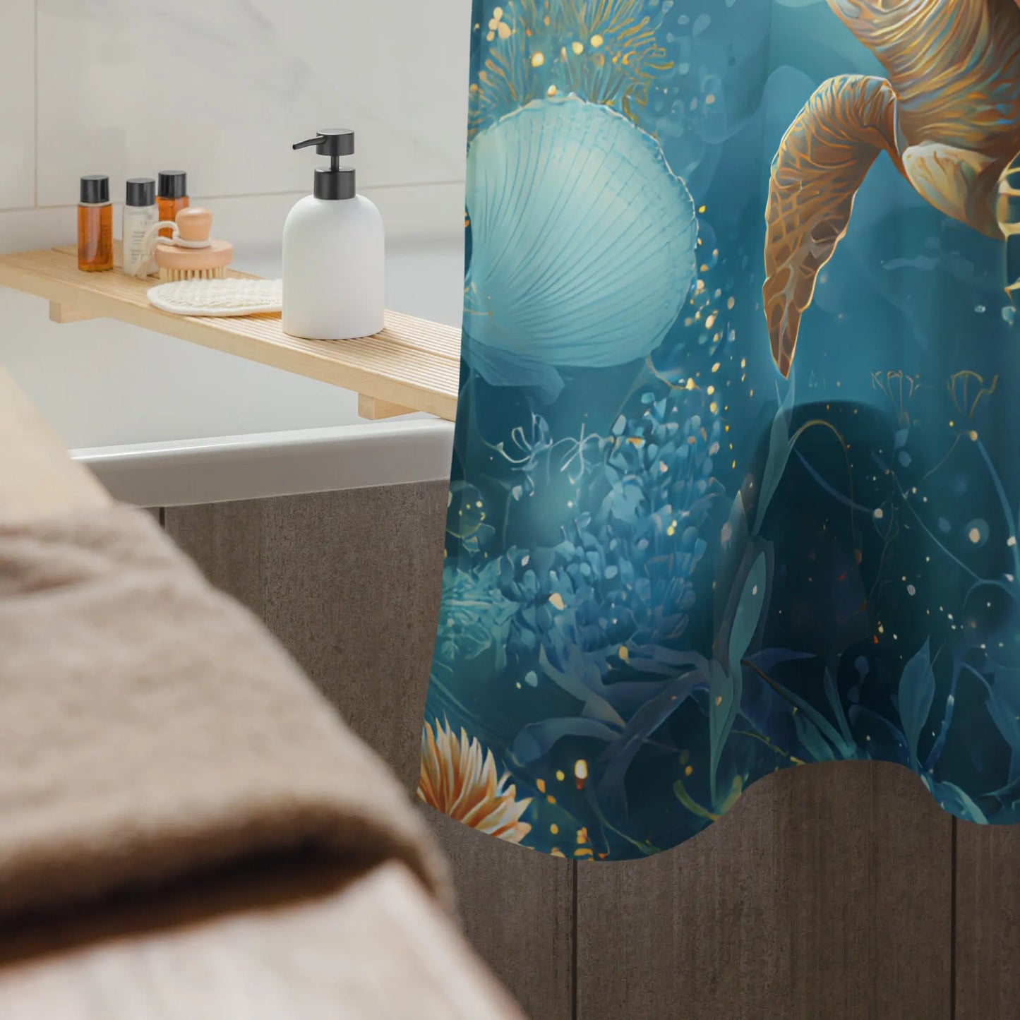 Shower curtain - Under the Sea A Lid for Every Pot ~ Everyday Designz ~