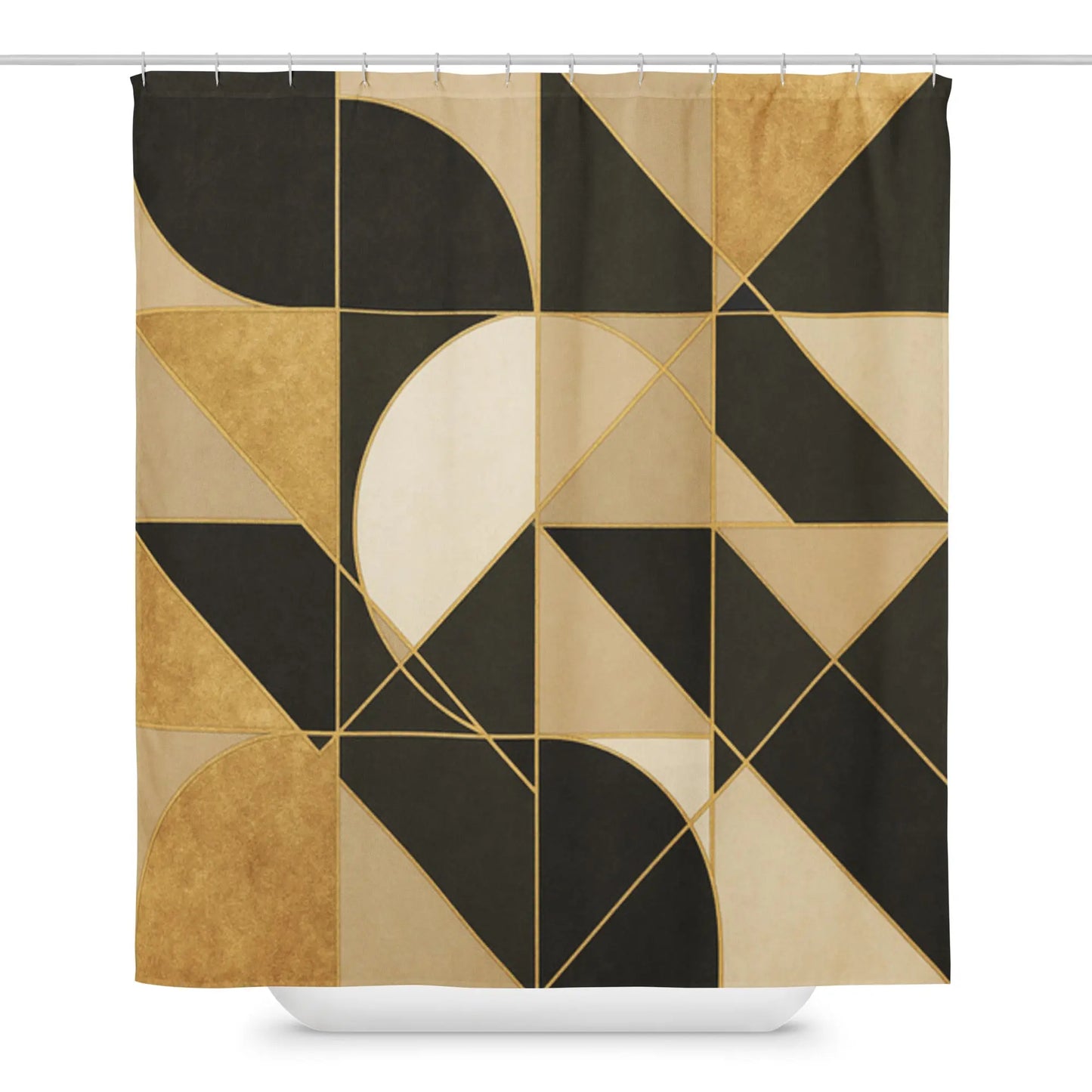 Durable Water Resistant Shower Curtain Geometric Abstract A Lid for Every Pot ~ Everyday Designz ~