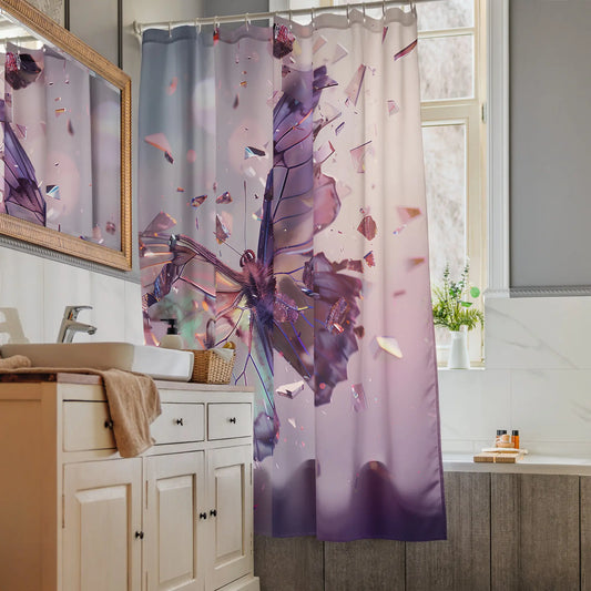 The Fragmented Butterfly Shower curtain A Lid for Every Pot ~ Everyday Designz ~