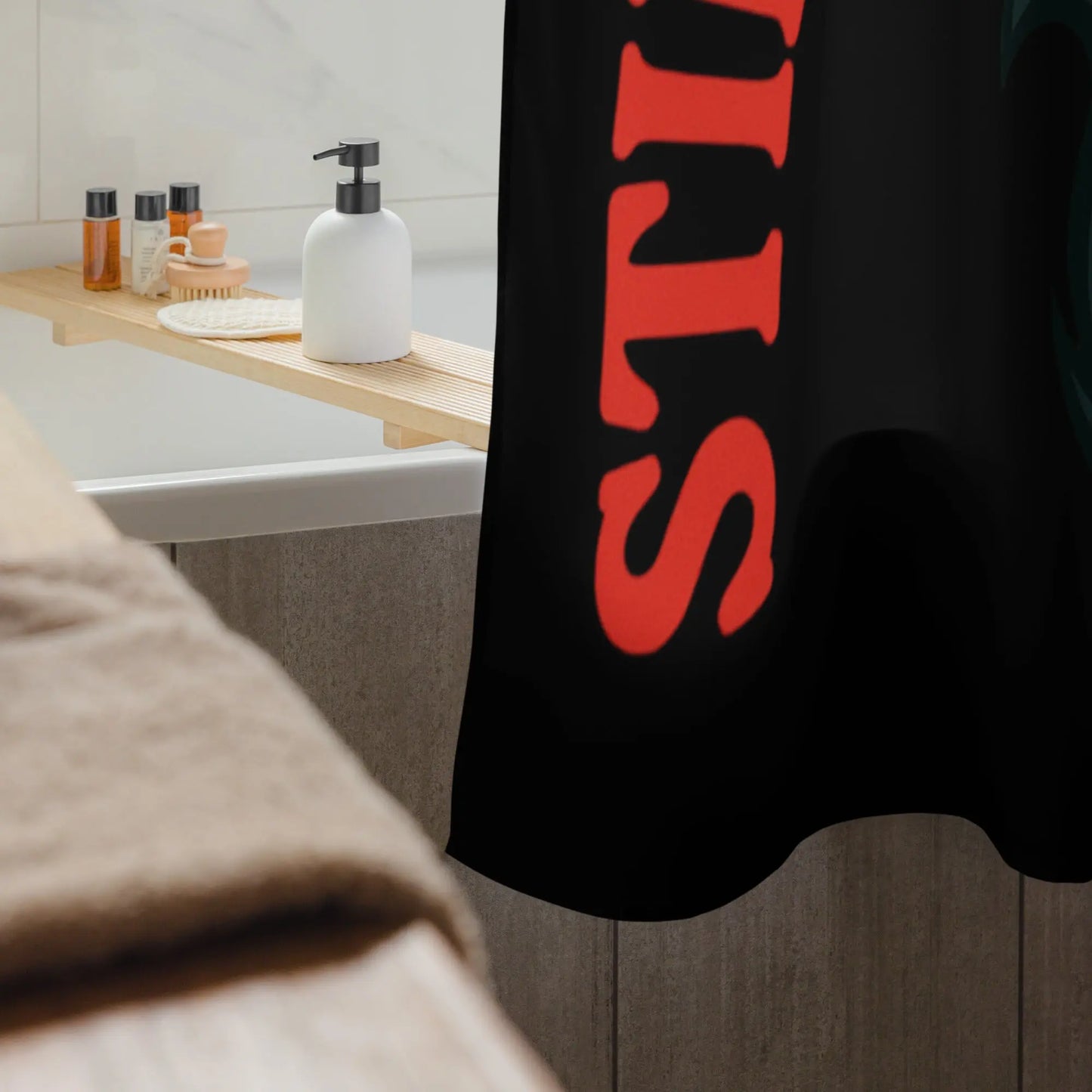 Durable - Water Resistant Shower Curtain STINKIN'LOVE A Lid for Every Pot ~ Everyday Designz ~