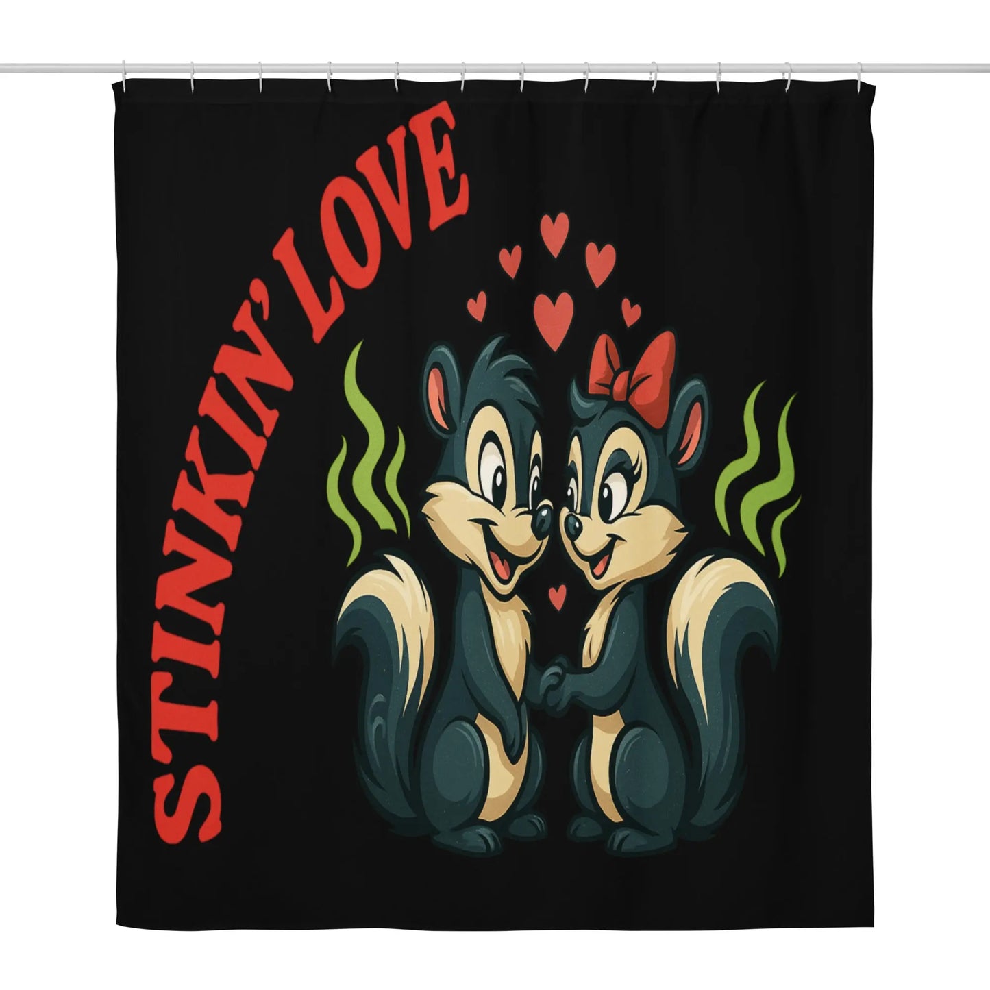 Durable - Water Resistant Shower Curtain STINKIN'LOVE A Lid for Every Pot ~ Everyday Designz ~