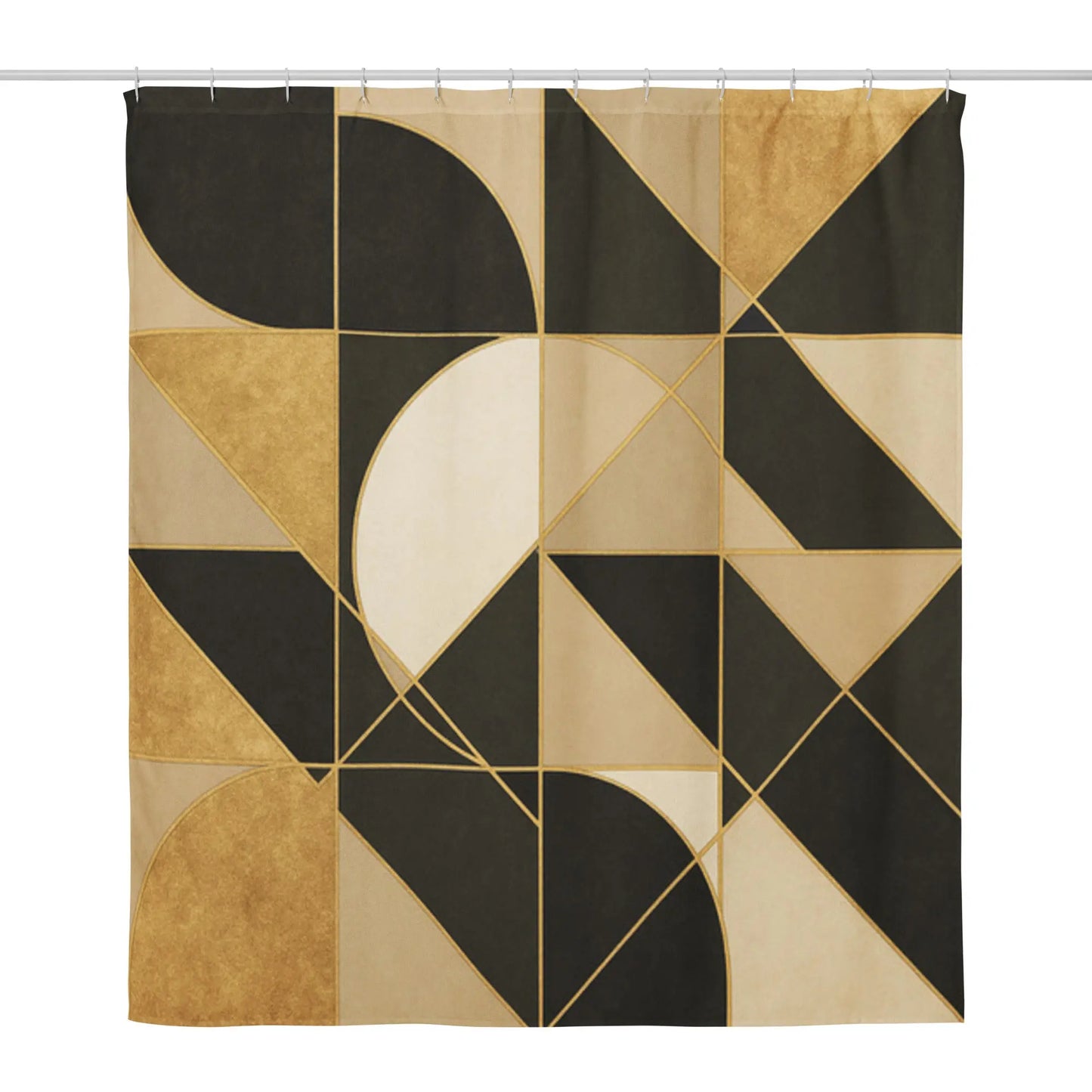 Durable Water Resistant Shower Curtain Geometric Abstract A Lid for Every Pot ~ Everyday Designz ~