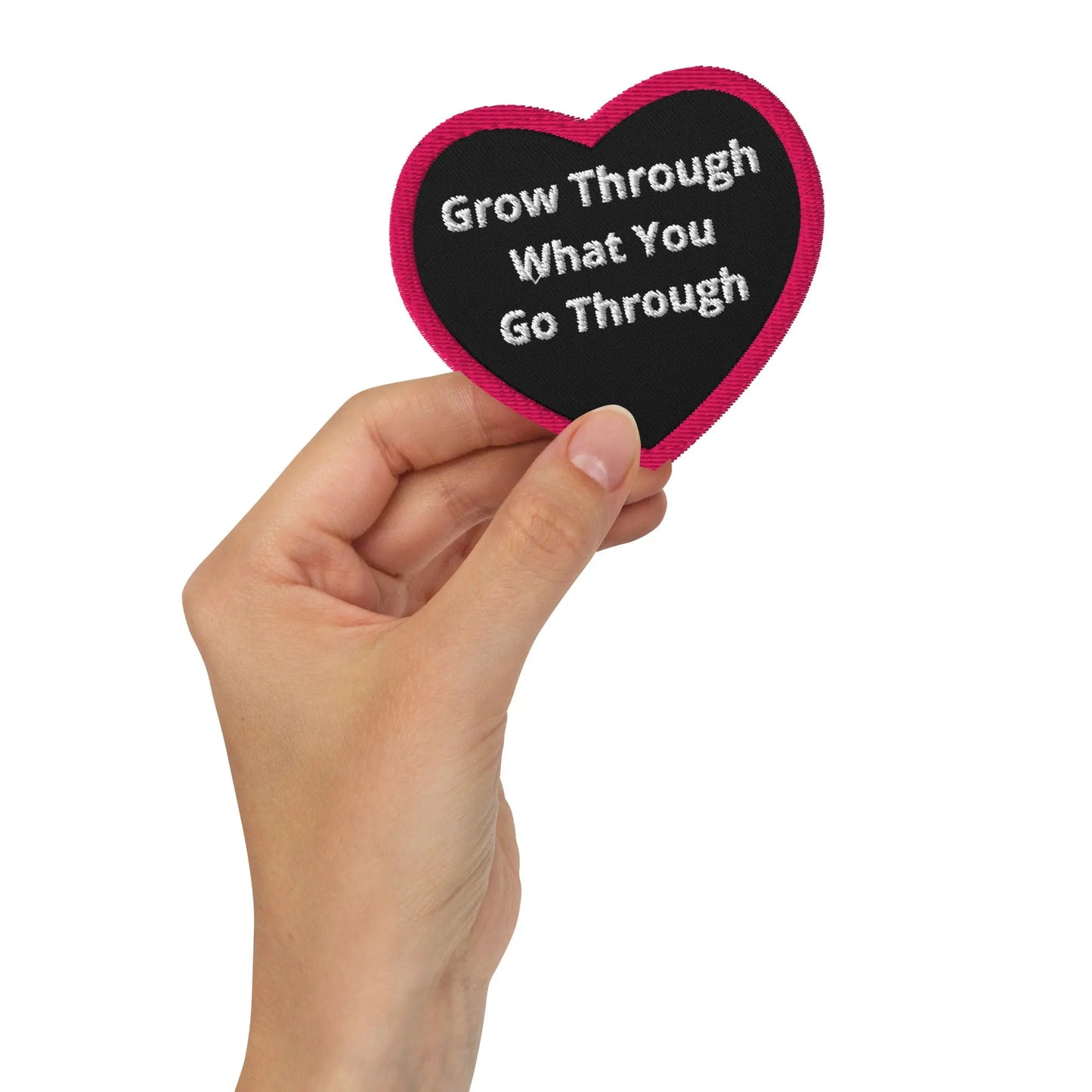 Grow Through What You Go Through - Embroidered Patches A Lid for Every Pot ~ Everyday Designz ~