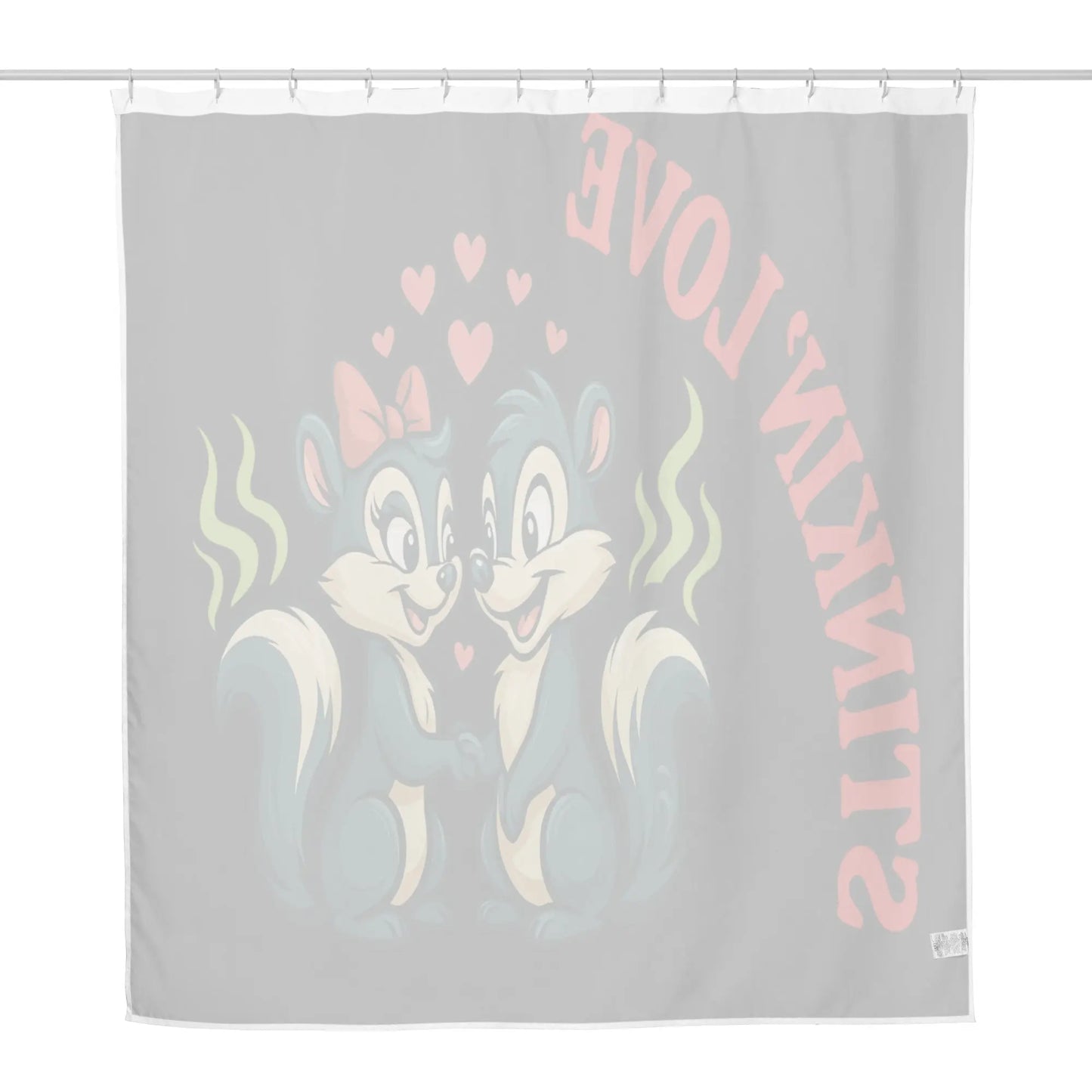 Durable - Water Resistant Shower Curtain STINKIN'LOVE A Lid for Every Pot ~ Everyday Designz ~