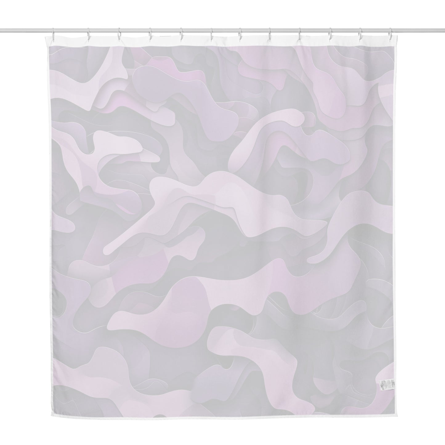 8k Purple Camouflage - Shower curtain