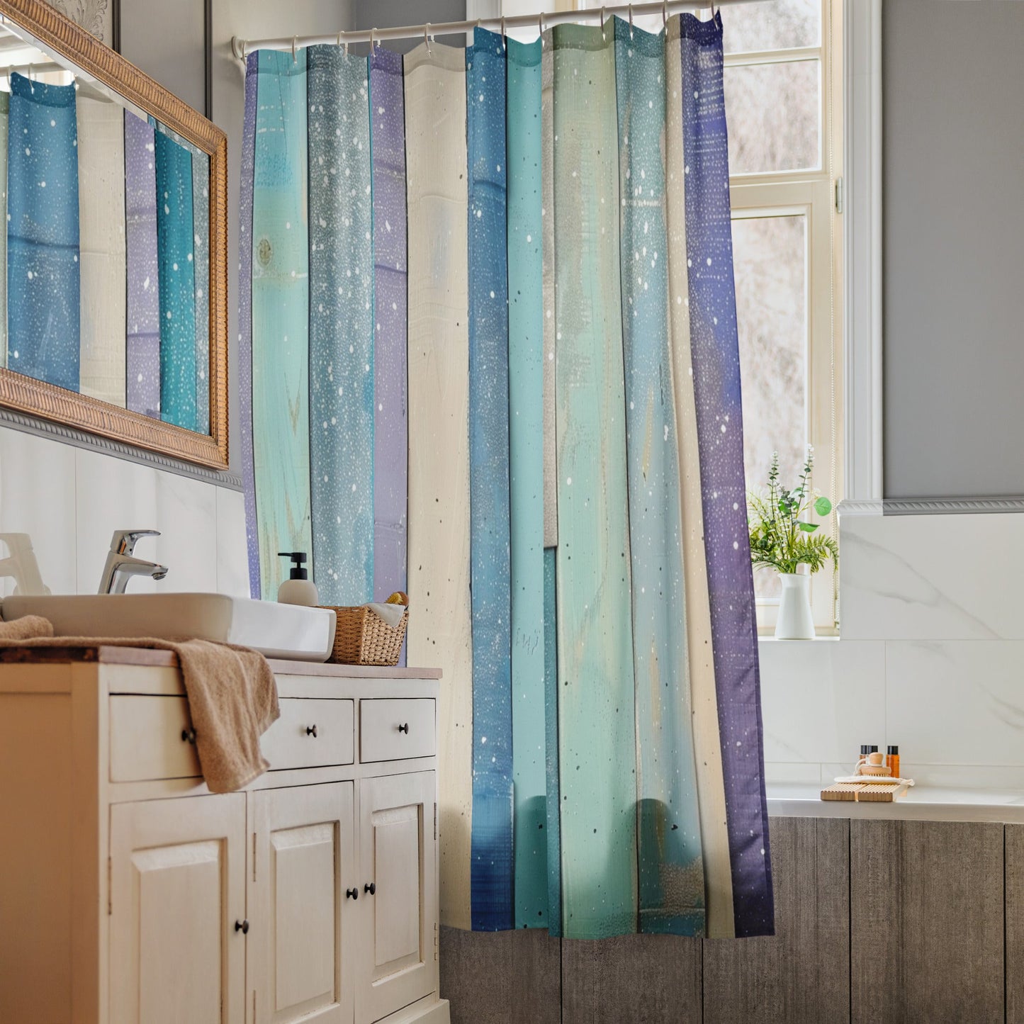 Beach striped pattern Shower curtain | Unique Everyday Designz Home, Gifts & Apparel A Lid for Every Pot ~Everyday Designz~