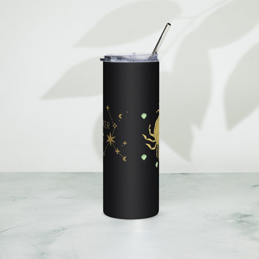 Zodiac Cancer - Comfortably Claws Out - 20oz Stainless Steel Tumbler | Unique Everyday Designz Home, Gifts & Apparel A Lid for Every Pot ~Everyday Designz~