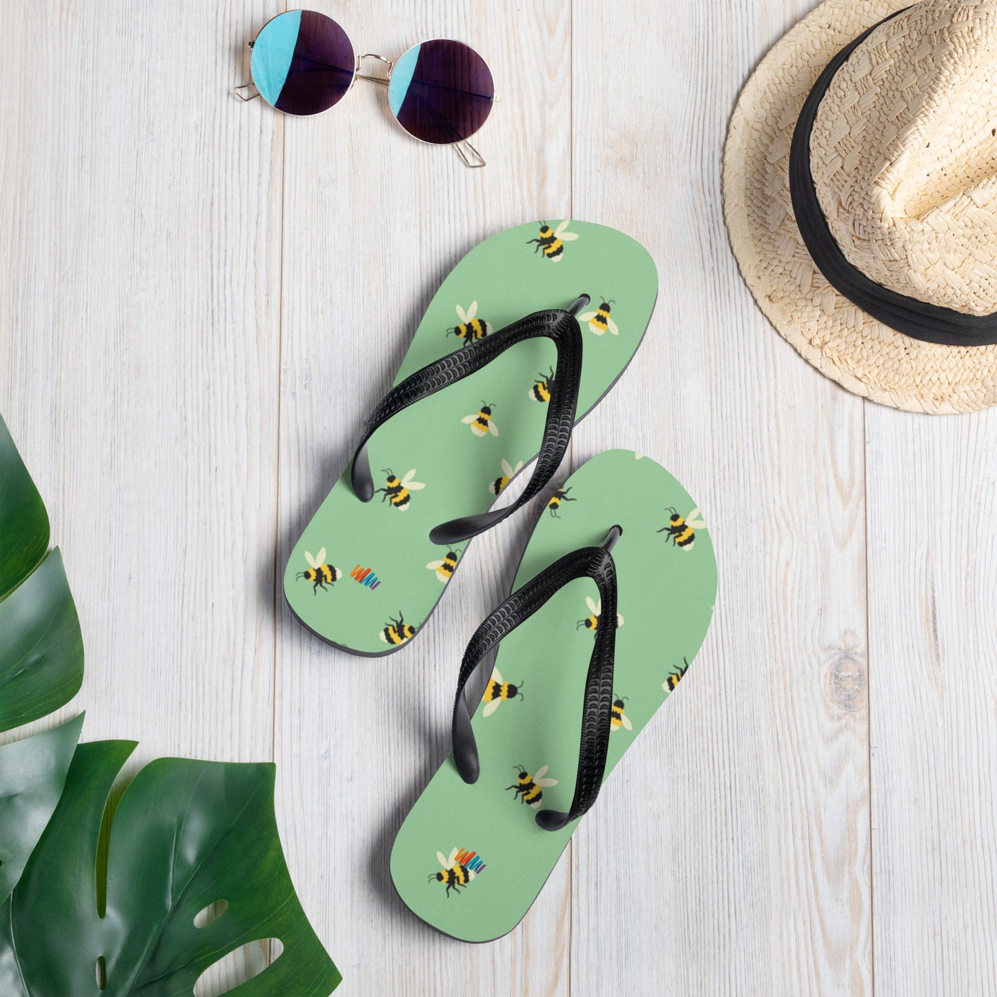 Buzzin' Bees Flip-Flops | Unique Everyday Designz Home, Gifts & Apparel A Lid for Every Pot ~Everyday Designz~