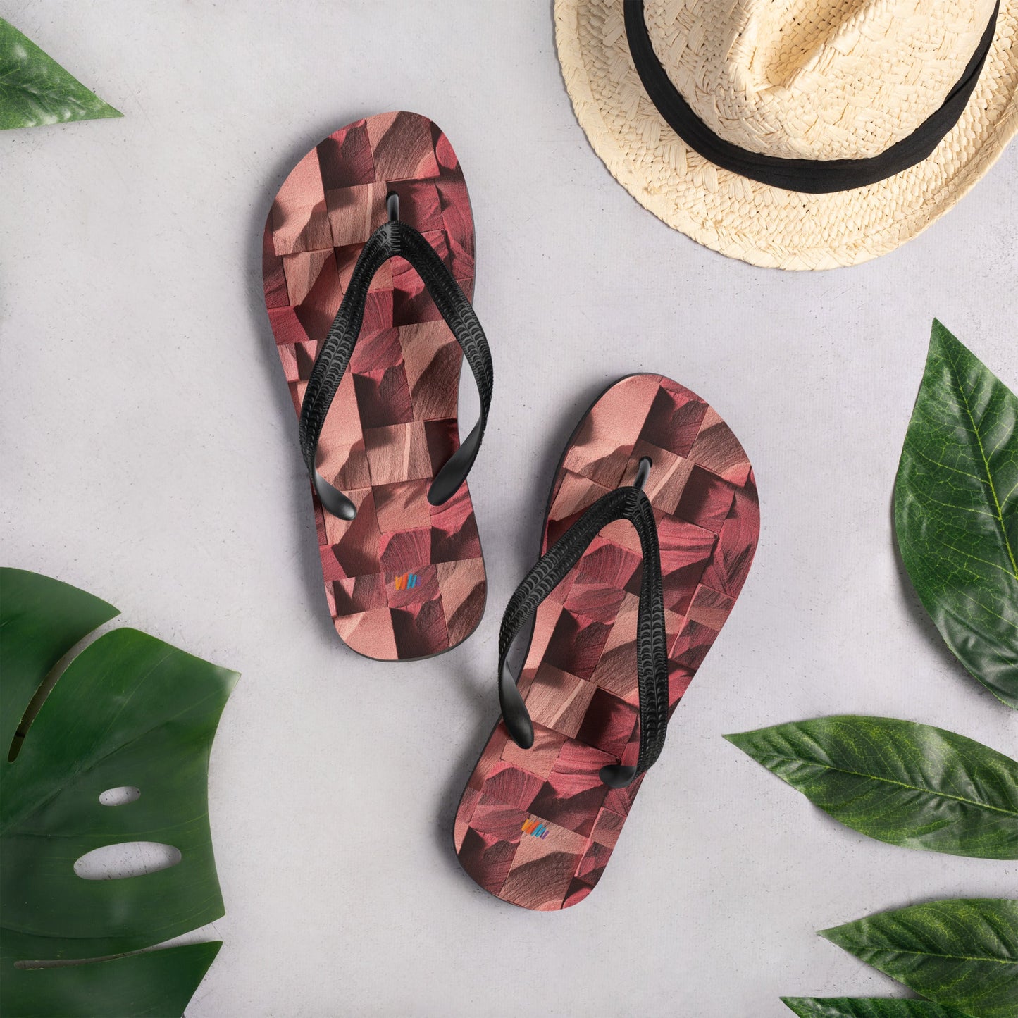 Crimson Mirage - Flip-Flops | Unique Everyday Designz Home, Gifts & Apparel A Lid for Every Pot ~Everyday Designz~