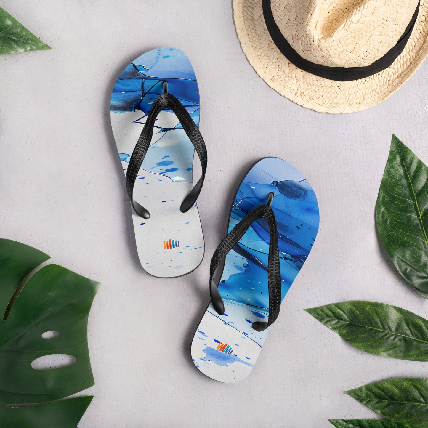 Blue and White Flip-Flops | Unique Everyday Designz Home, Gifts & Apparel A Lid for Every Pot ~Everyday Designz~
