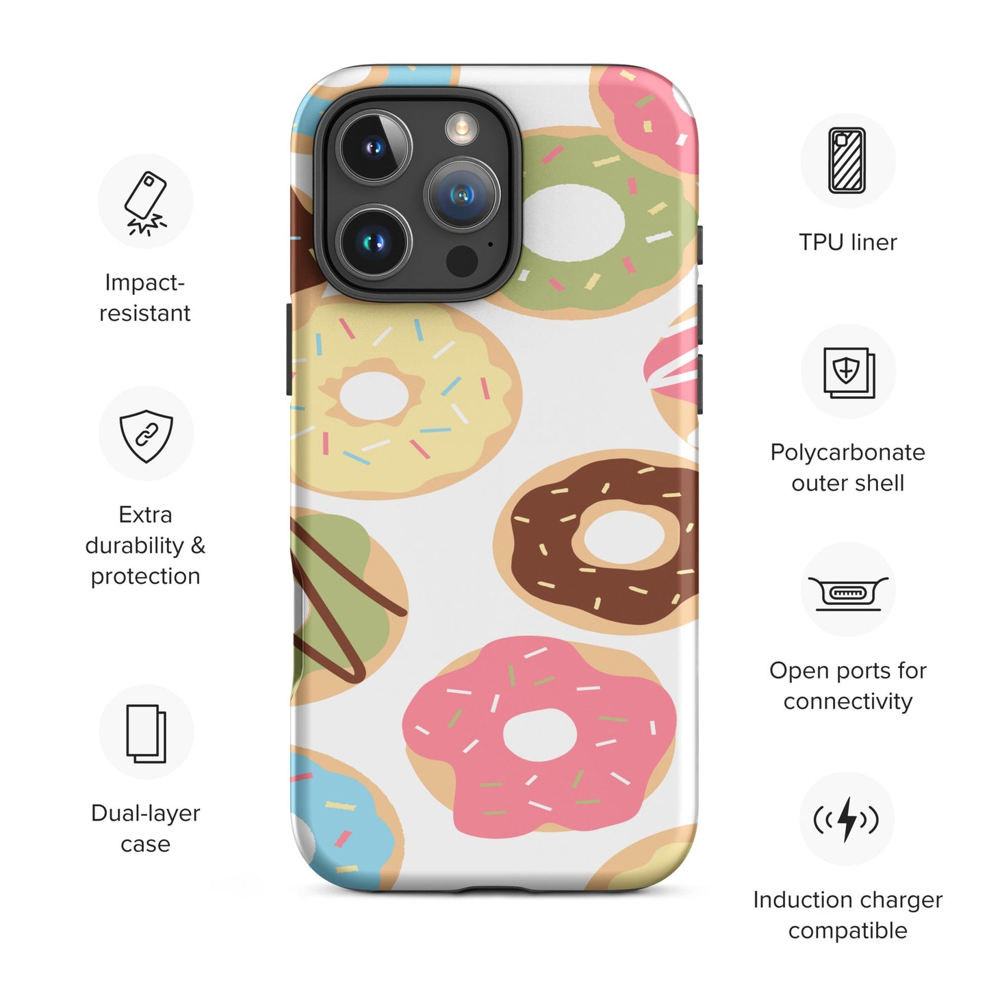 Mmmm.... Donuts -Tough Case for iPhone® | Unique Everyday Designz Home, Gifts & Apparel A Lid for Every Pot ~Everyday Designz~