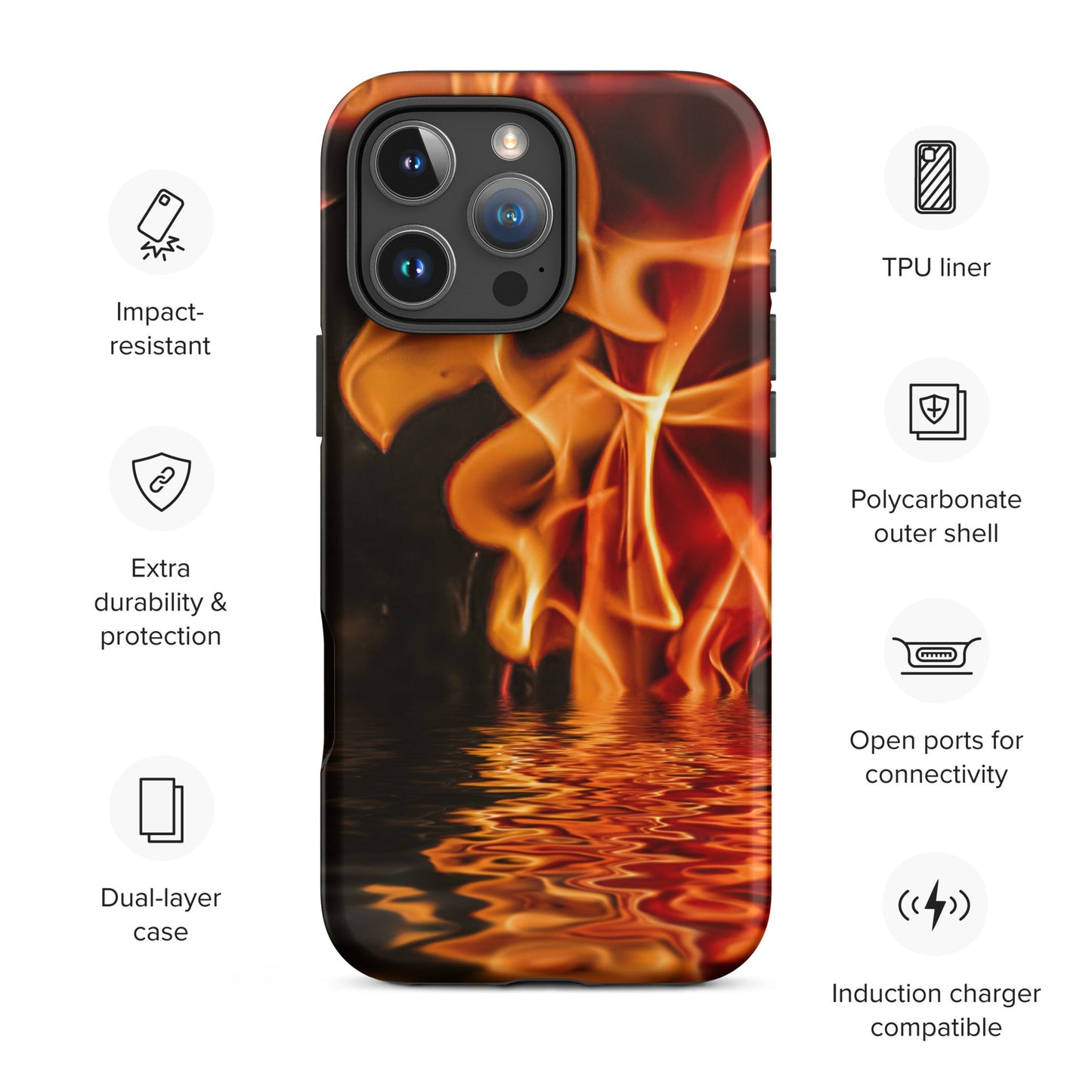 Burned by the Flame Tough Case for iPhone® | Unique Everyday Designz Home, Gifts & Apparel A Lid for Every Pot ~Everyday Designz~