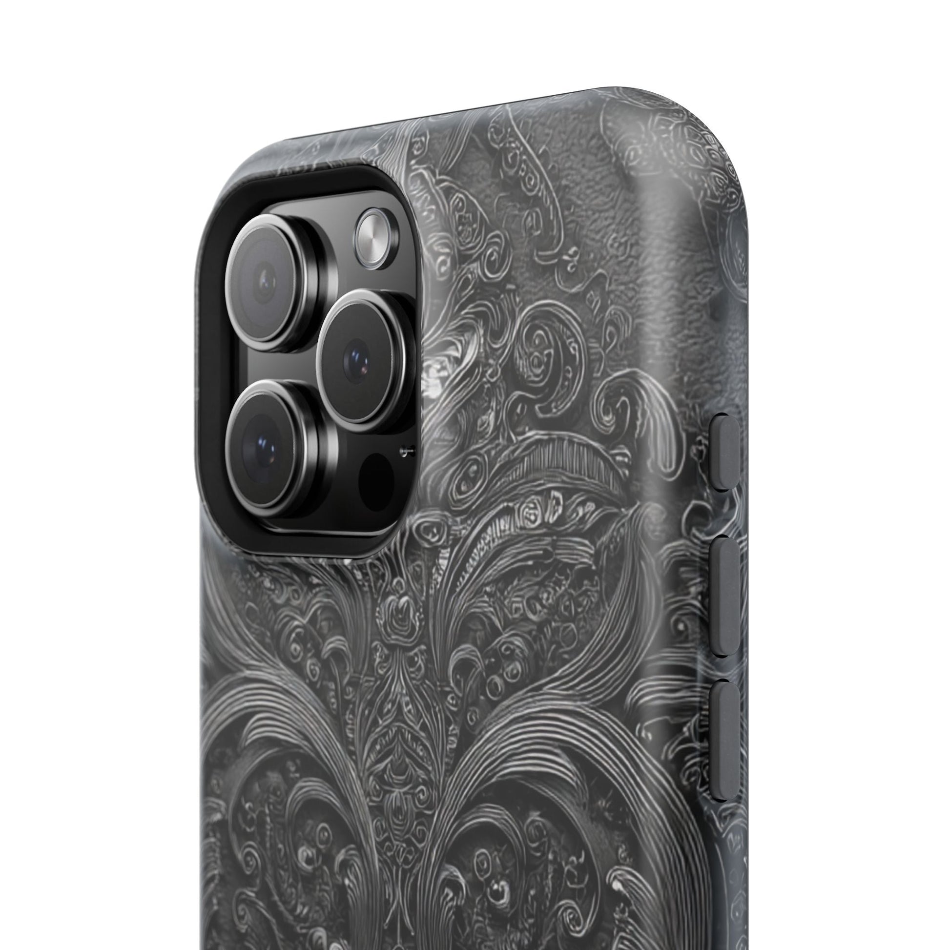 Phone Cases - Elegant Vintage Black Lace Design Printify