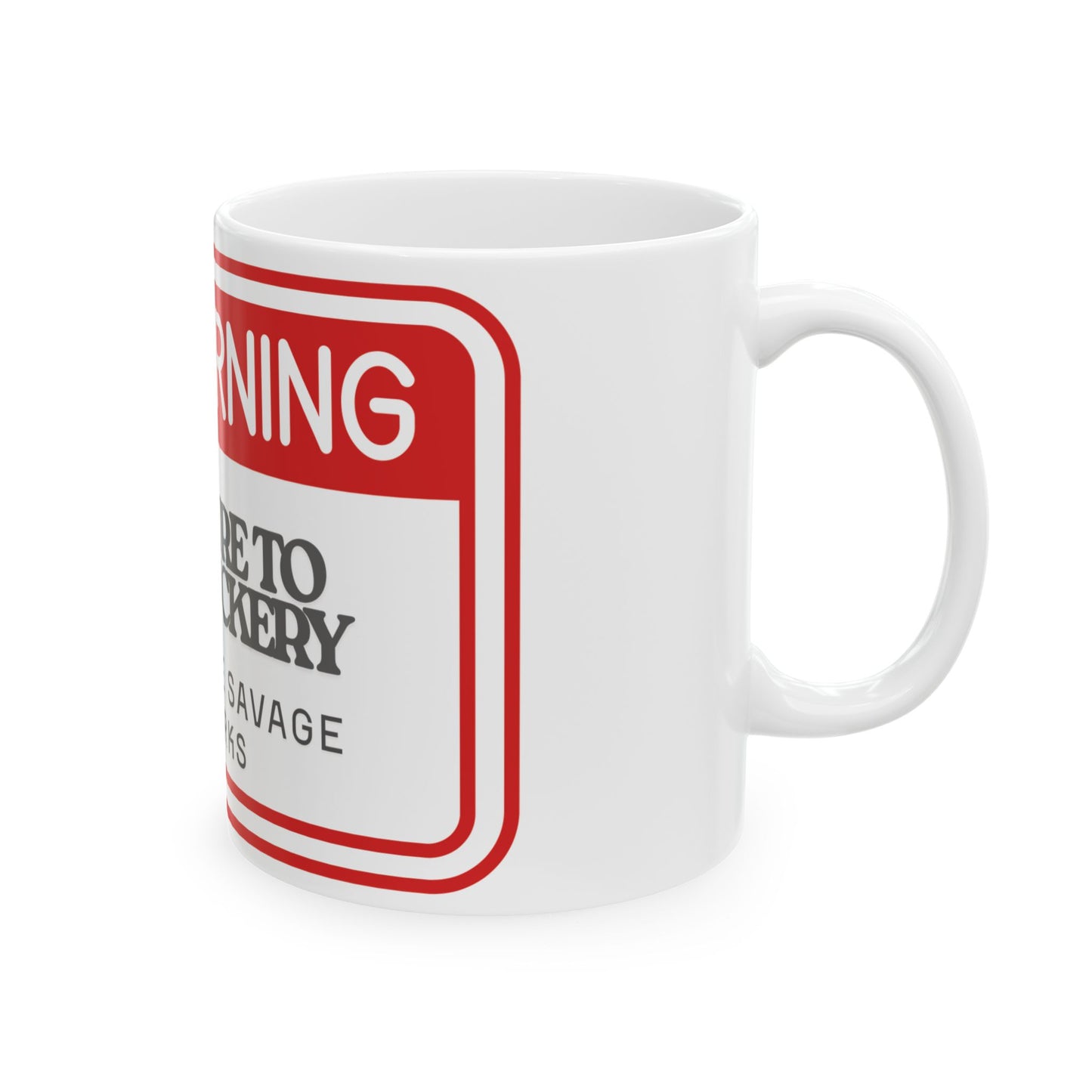 Warning Mug - Exposure to Dumbfuckery, Funny Coffee Cup, Gift for Friends, Office Humor, Snarky Coffee Mug, 11oz & 15oz