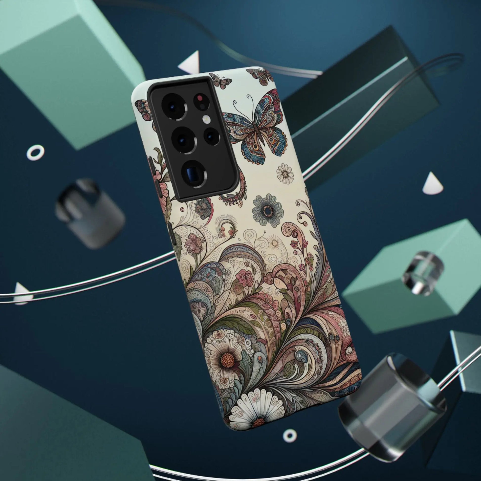 Phone Cases Whimsical Butterflies and Sunflowers Design Printify