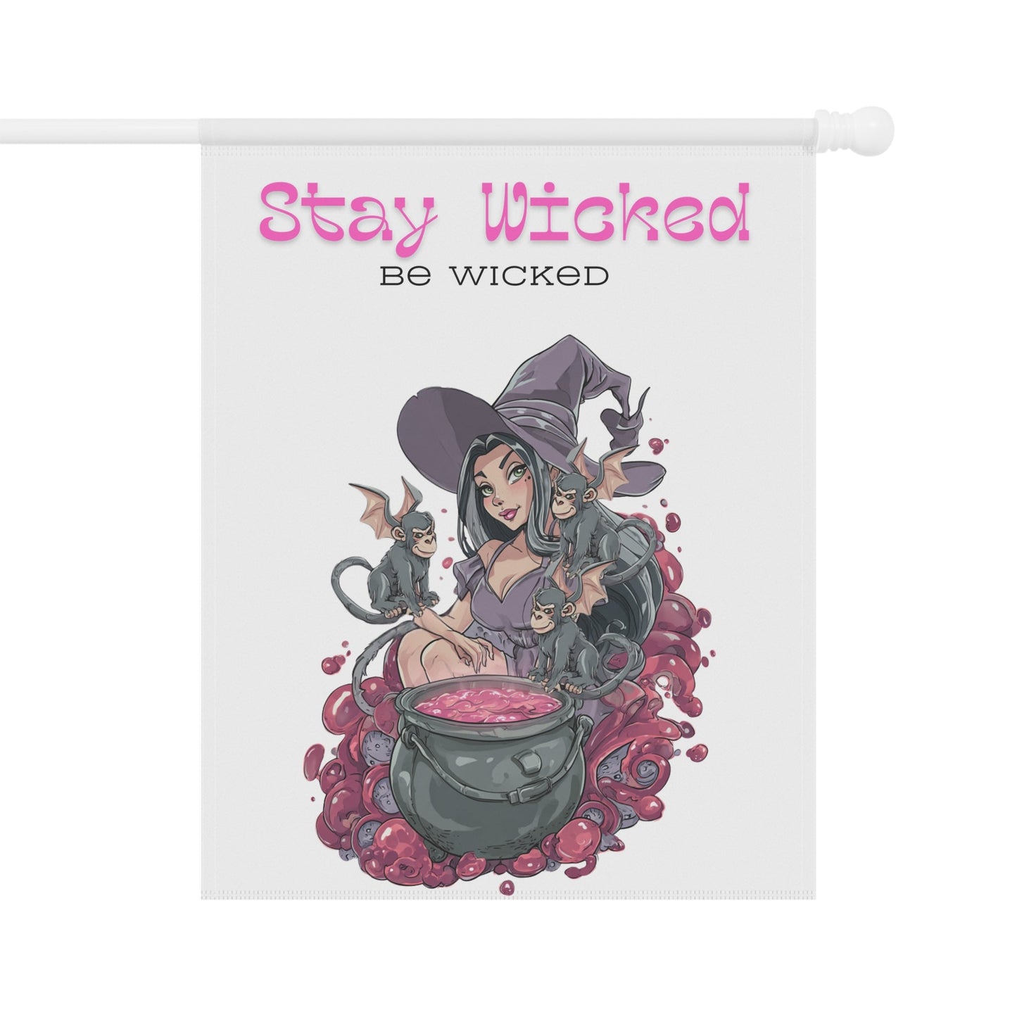 Banner - Whimsical Witch 'Stay Wicked Be Wicked' Design Printify