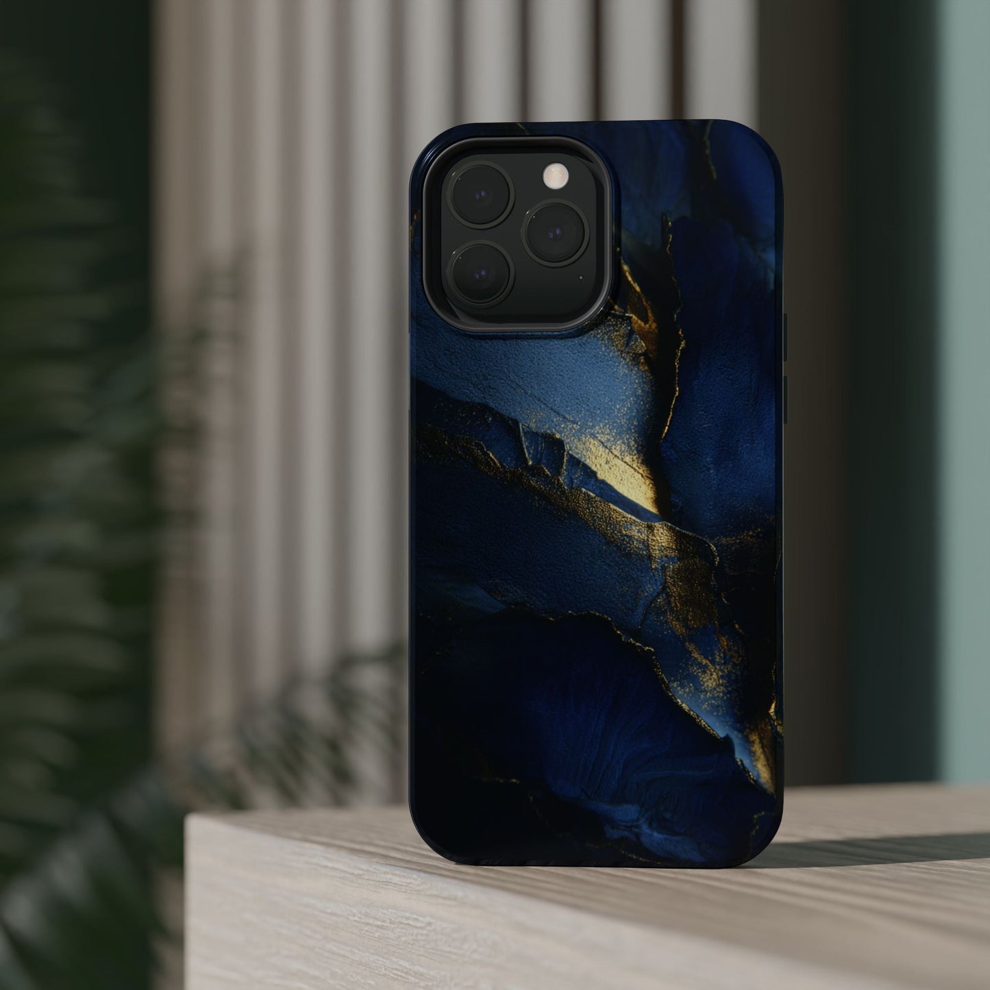 Phone Case - Blue and Gold 8k HD Design - Magnetic Tough Cases Printify