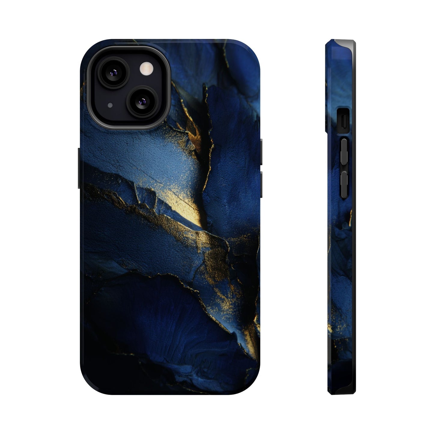 Phone Case - Blue and Gold 8k HD Design - Magnetic Tough Cases Printify