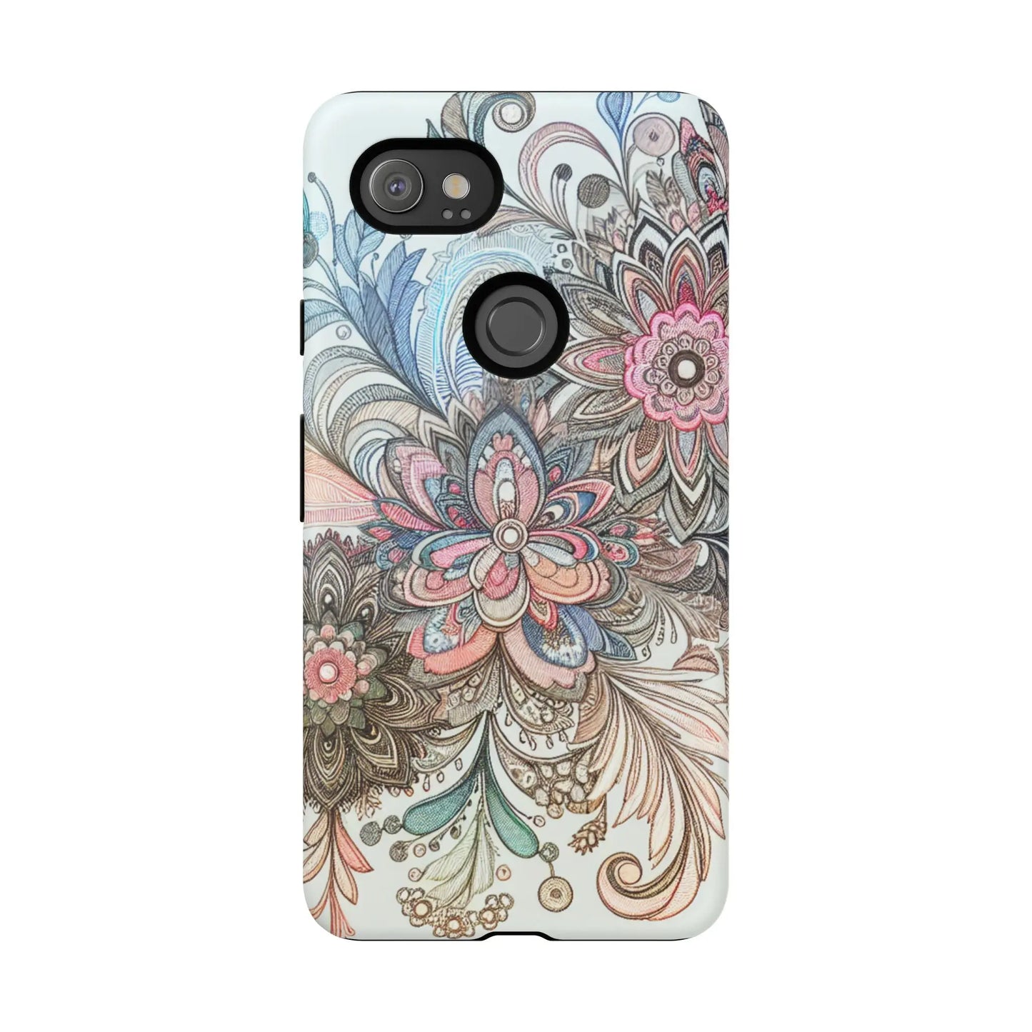 Floral Phone Case, Tough Cases, Protective mobile cover for flower lovers, Gift for her, Stylish phone accessory, Unique floral [...] Printify