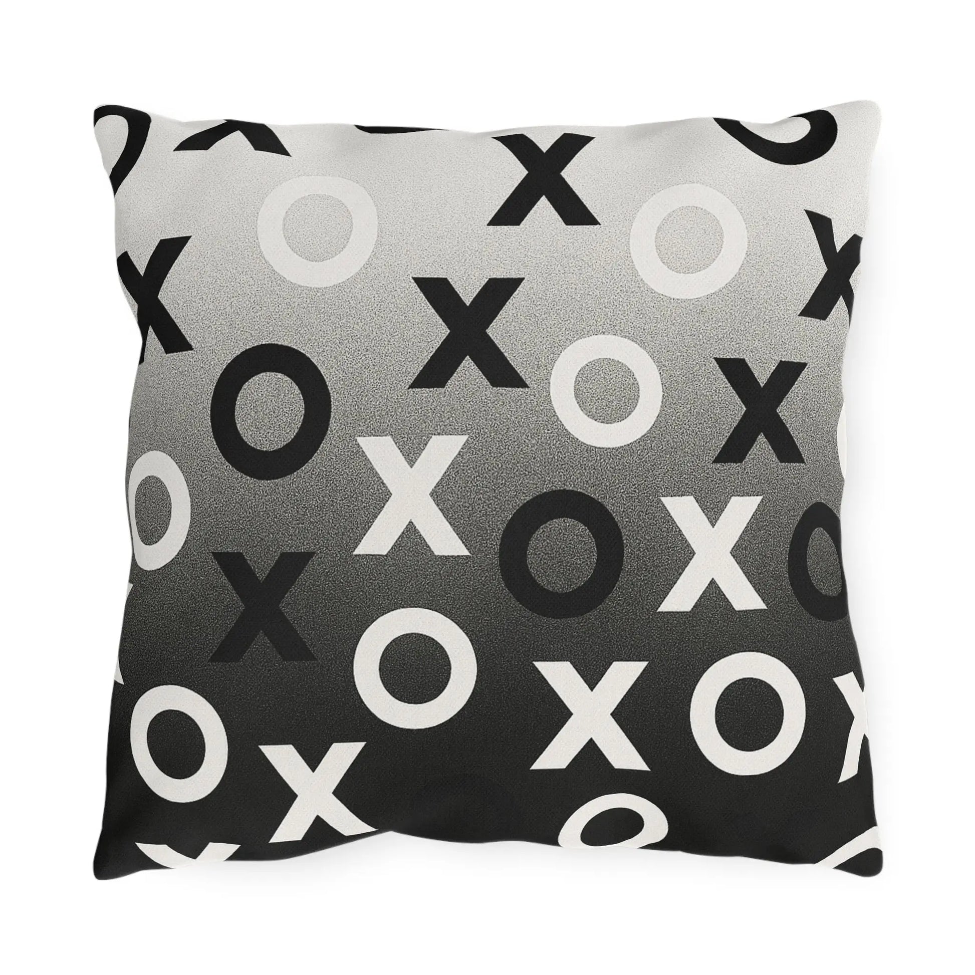 Modern Outdoor Pillows, Cozy Patio Decor, Minimalist XO Design Throw Cushions, Garden Accessories, Outdoor Living Essentials, Stylish Home Decor Printify