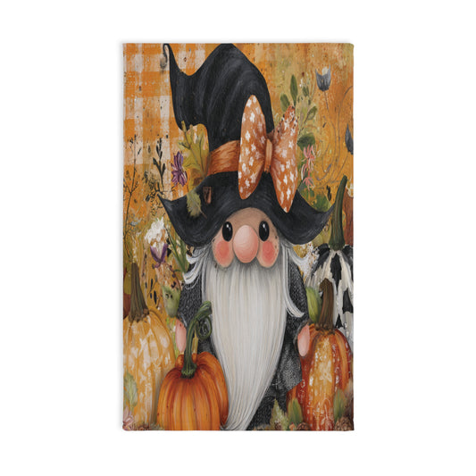 Fall Gnome Hand Towel | Seasonal Kitchen Decor, Fall Home Accents, Gnome Lovers Gift, Thanksgiving Towel, Cozy Kitchen Decor