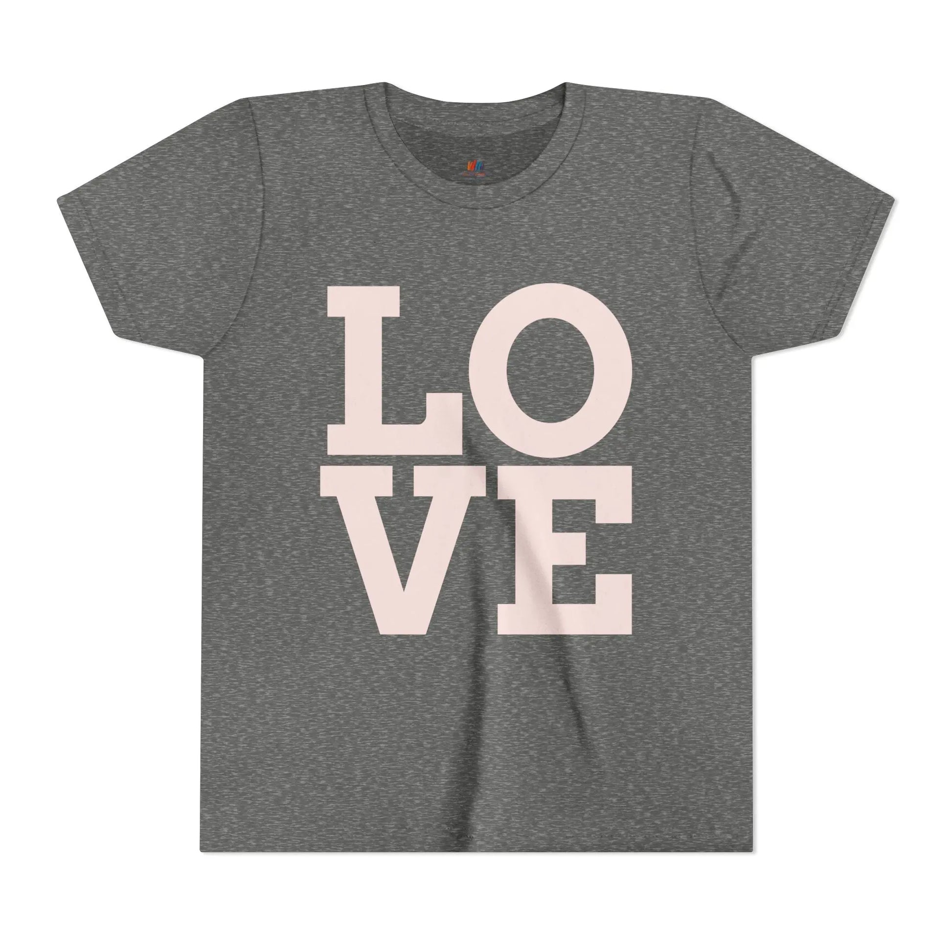 Youth Tee - Love Graphic T-Shirt, Cute Kids Shirt, Birthday Gift, Everyday Wear, Summer Outfit Printify