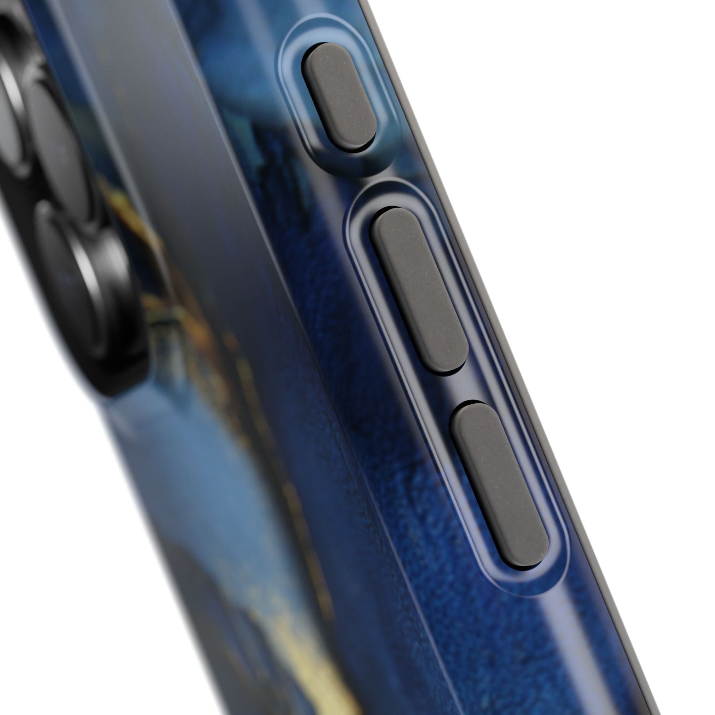 Phone Case - Blue and Gold 8k HD Design - Magnetic Tough Cases Printify
