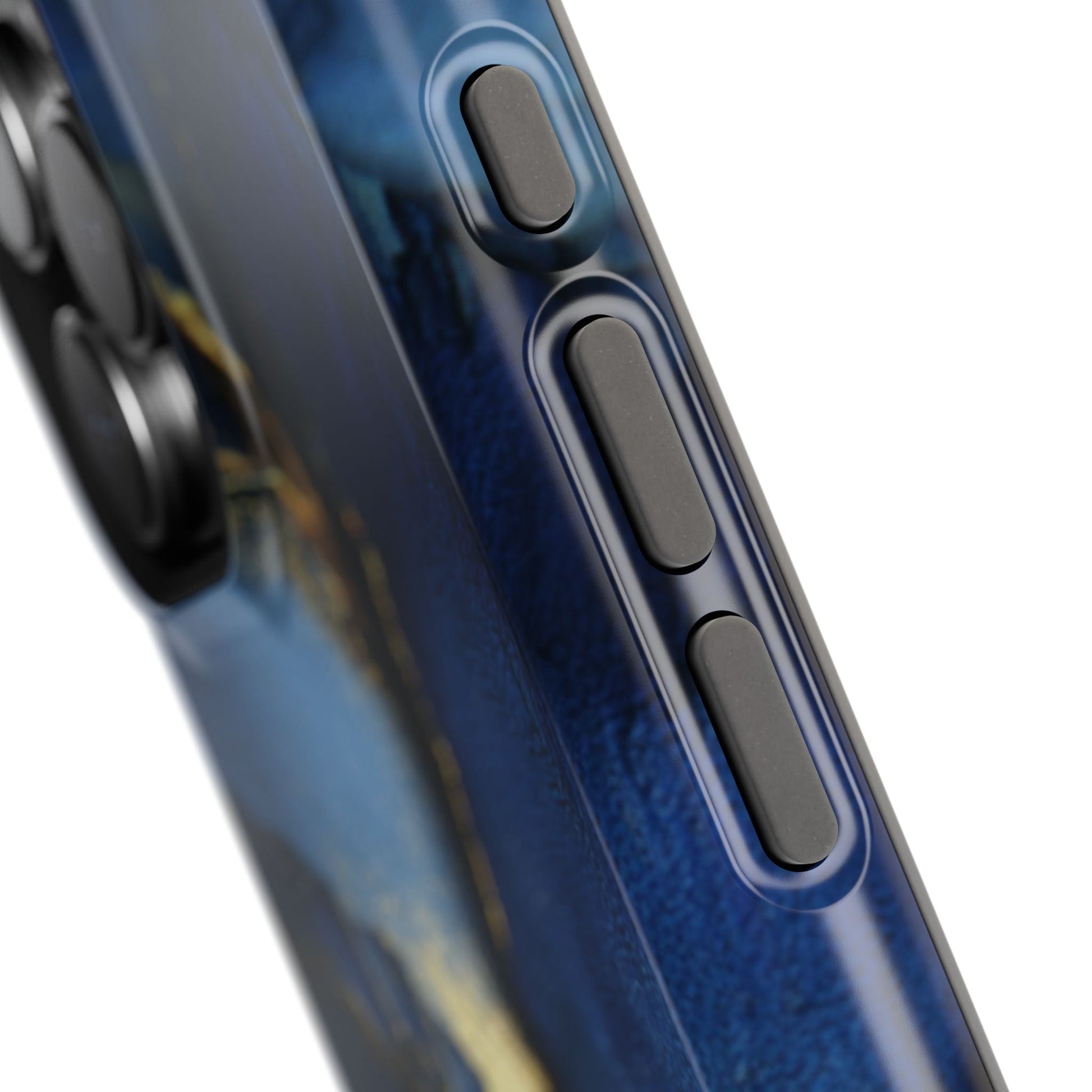 Phone Case - Blue and Gold 8k HD Design - Magnetic Tough Cases Printify