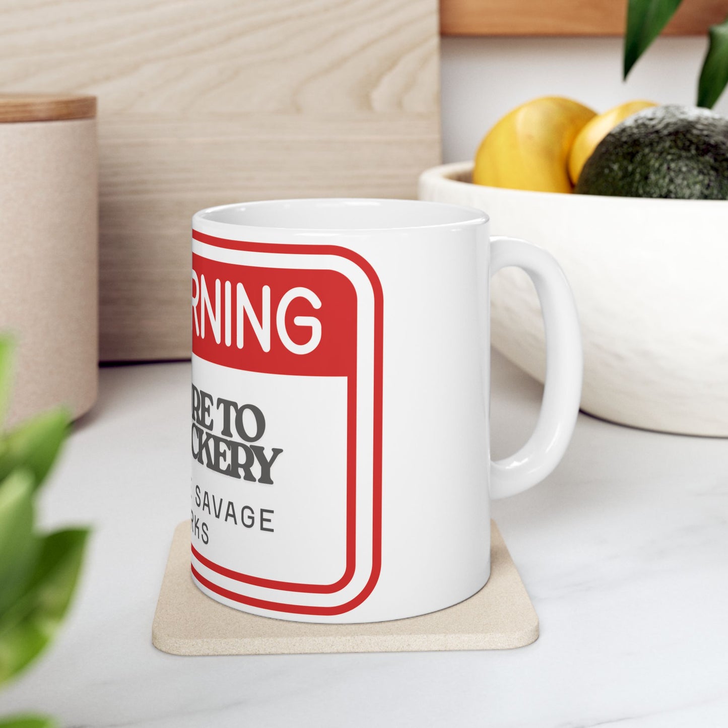 Warning Mug - Exposure to Dumbfuckery, Funny Coffee Cup, Gift for Friends, Office Humor, Snarky Coffee Mug, 11oz & 15oz
