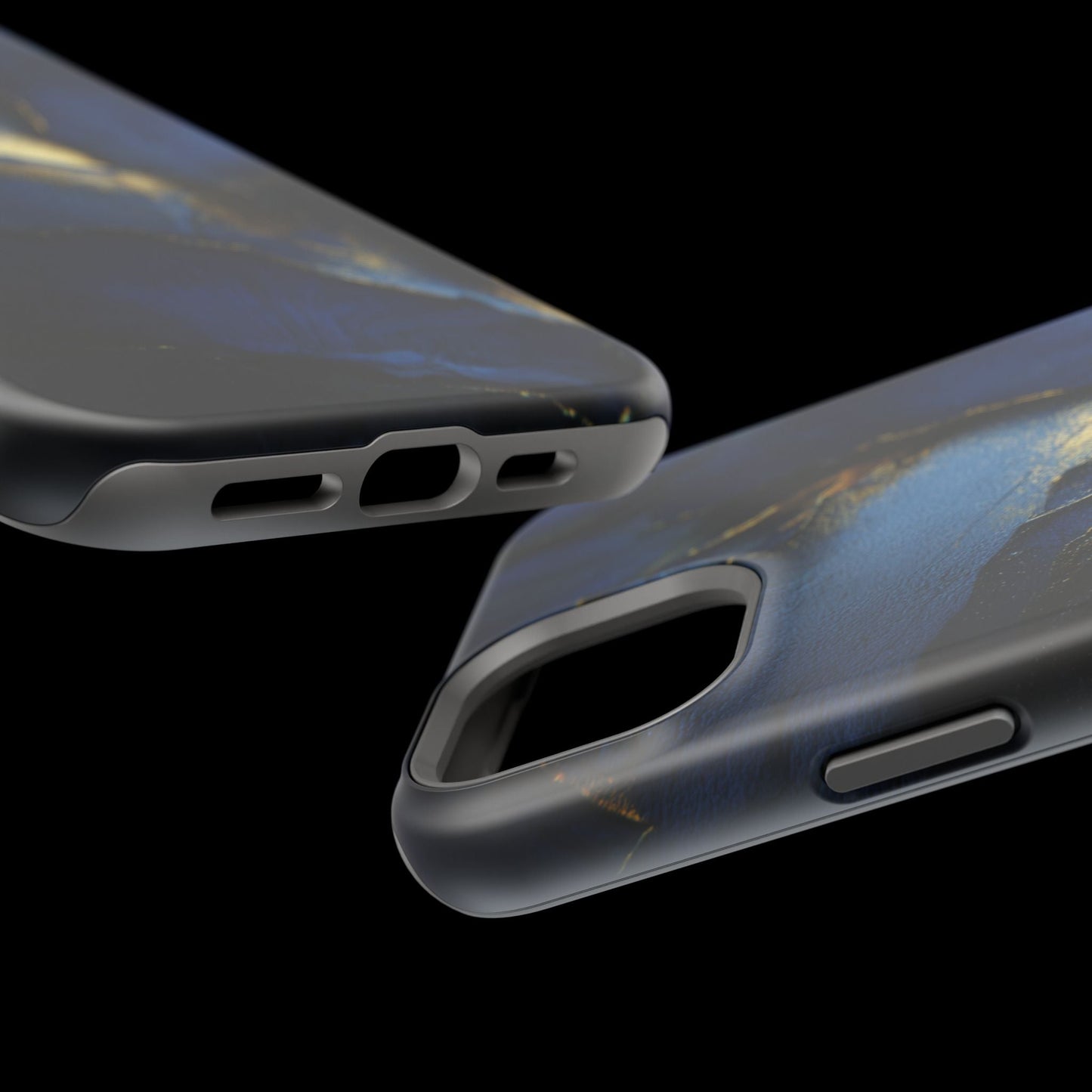 Phone Case - Blue and Gold 8k HD Design - Magnetic Tough Cases Printify