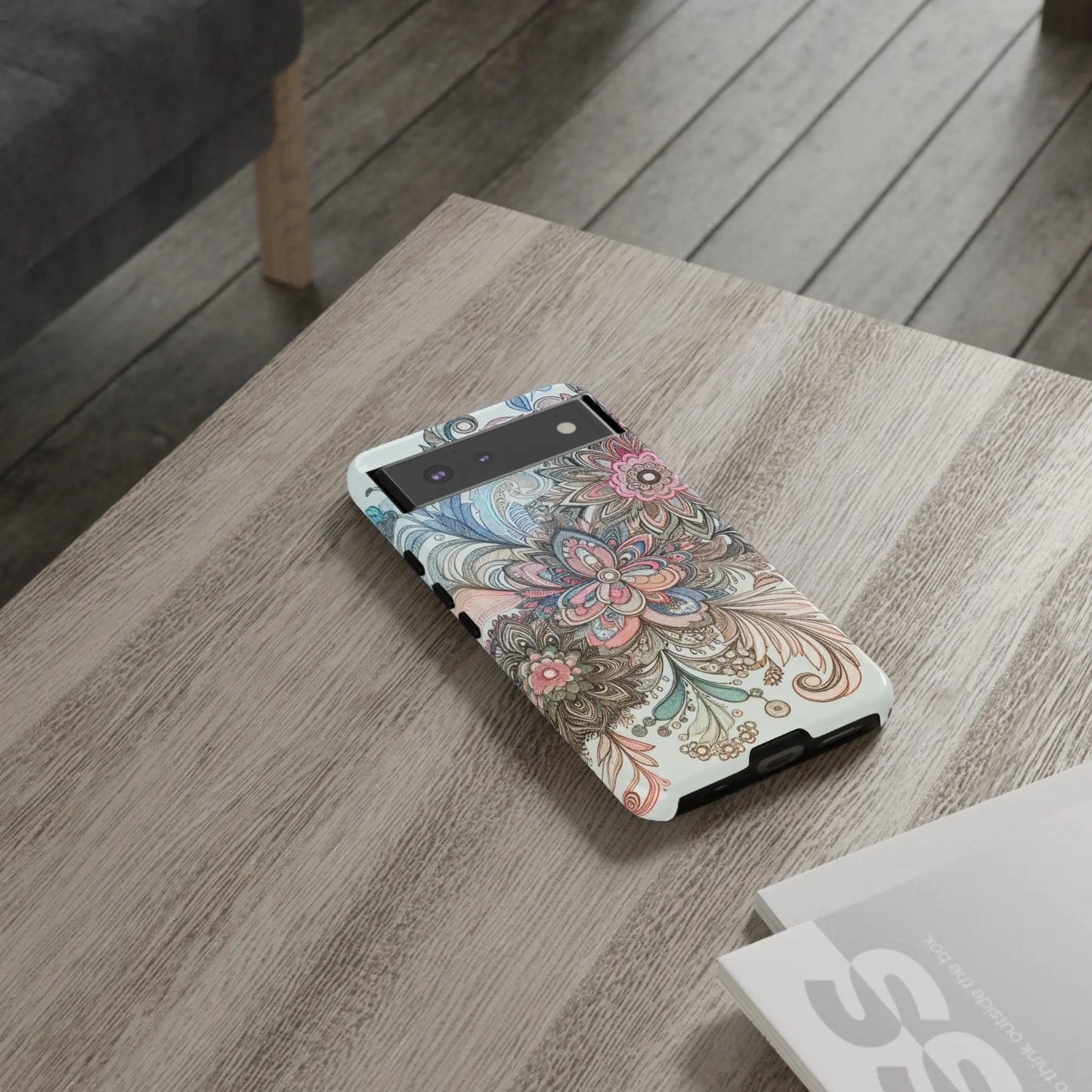Floral Phone Case, Tough Cases, Protective mobile cover for flower lovers, Gift for her, Stylish phone accessory, Unique floral [...] Printify
