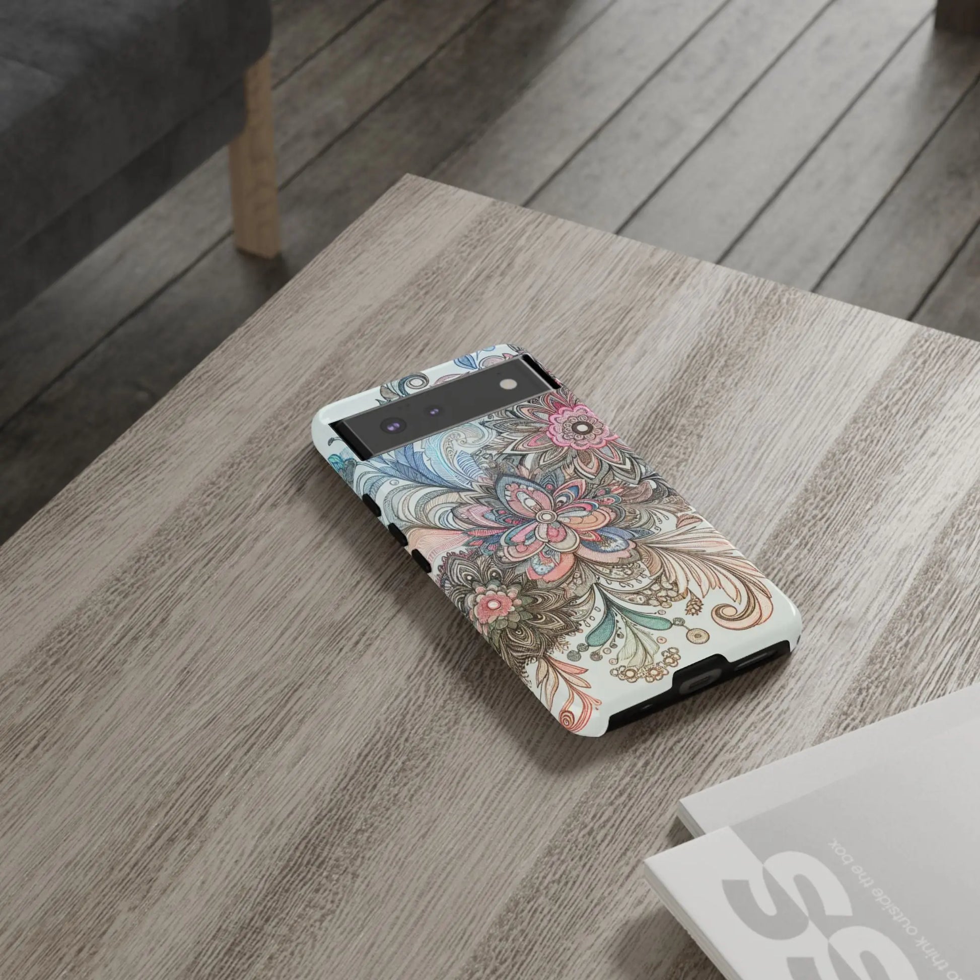 Floral Phone Case, Tough Cases, Protective mobile cover for flower lovers, Gift for her, Stylish phone accessory, Unique floral [...] Printify