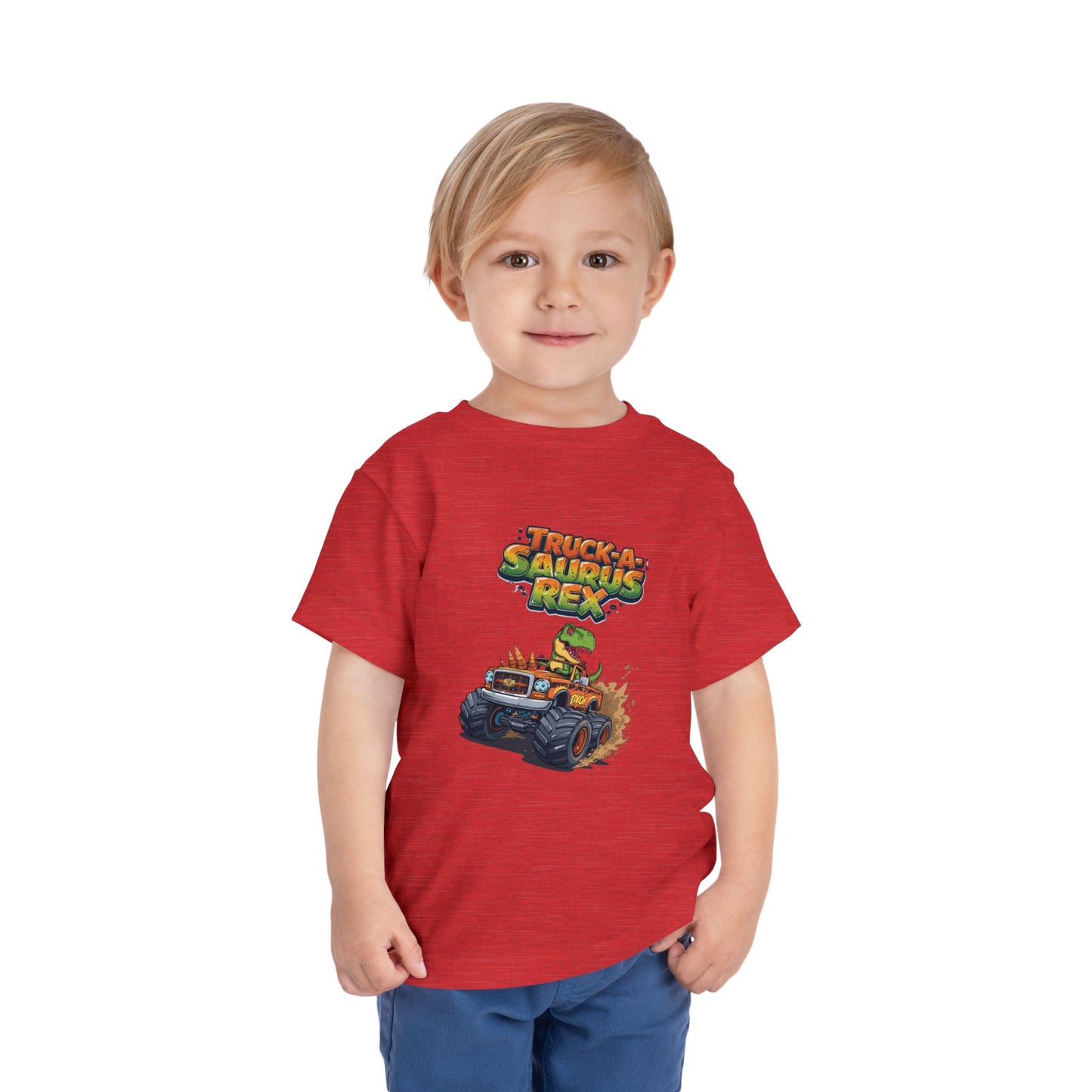 Truck-a-Saurus Rex Kids Tee | Fun Dinosaur T-Shirt, Toddler Gift, Birthday Outfit, Playtime, Summer Wear, Dino Lover Shirt