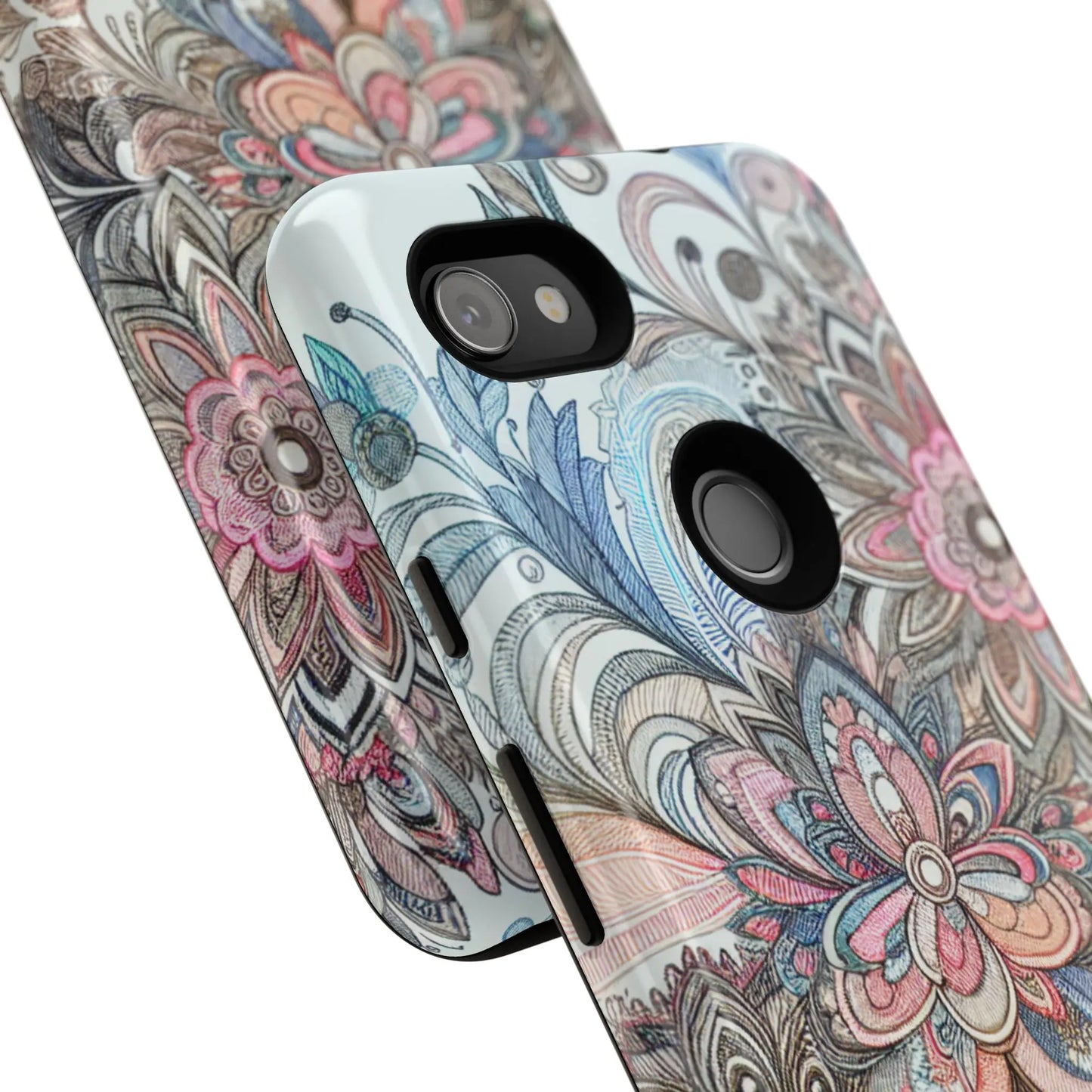 Floral Phone Case, Tough Cases, Protective mobile cover for flower lovers, Gift for her, Stylish phone accessory, Unique floral [...] Printify