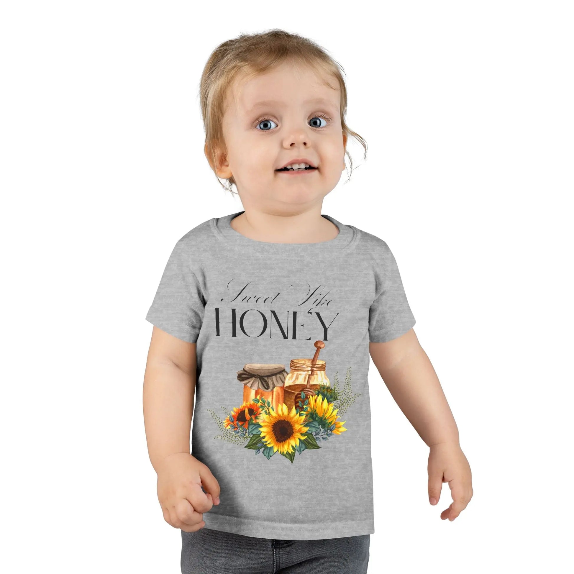 Sweet Like Honey Toddler T-Shirt, Cute Kids Apparel, Gift for Birthdays, Summer Outings, Family Gatherings, Playtime Printify
