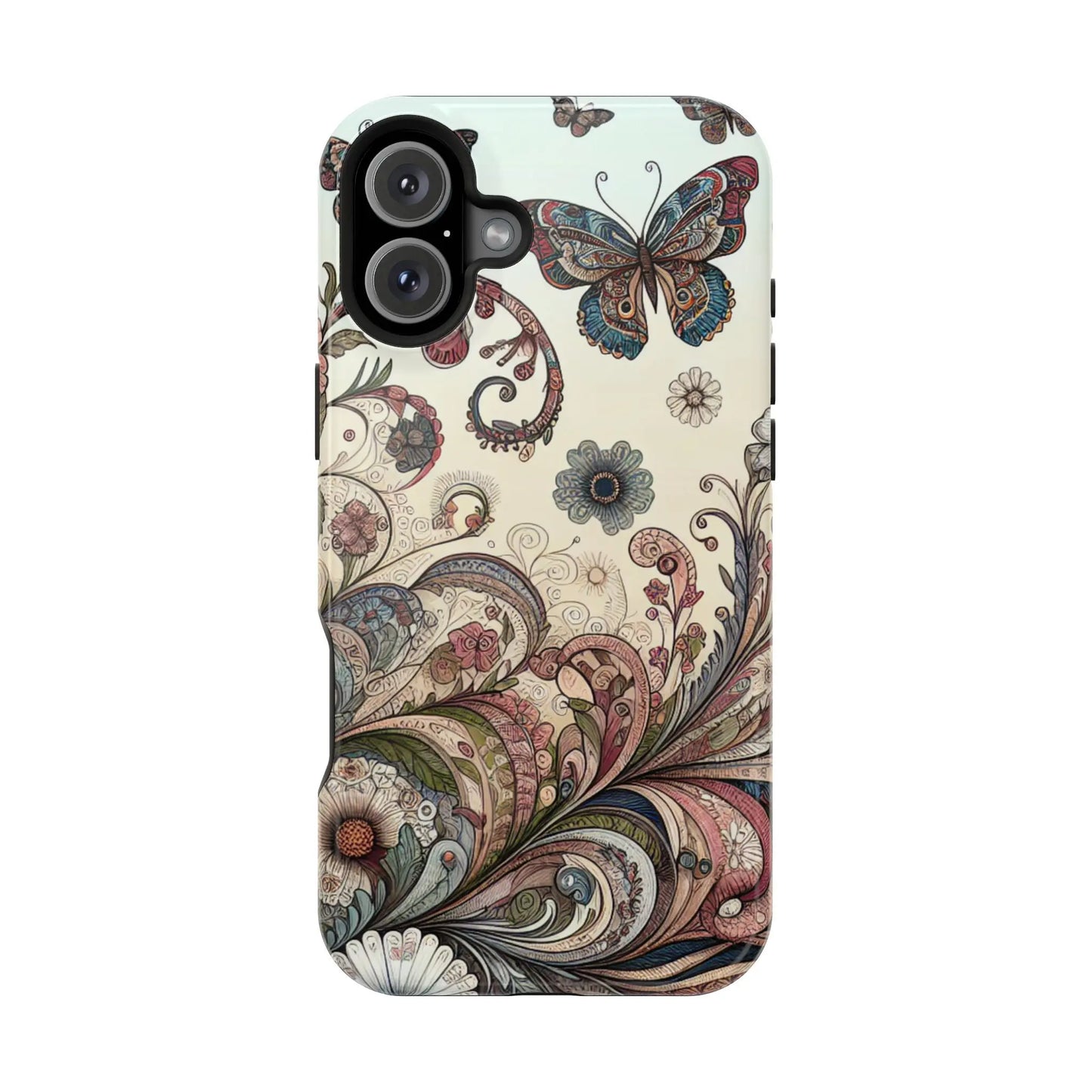 Phone Cases Whimsical Butterflies and Sunflowers Design Printify