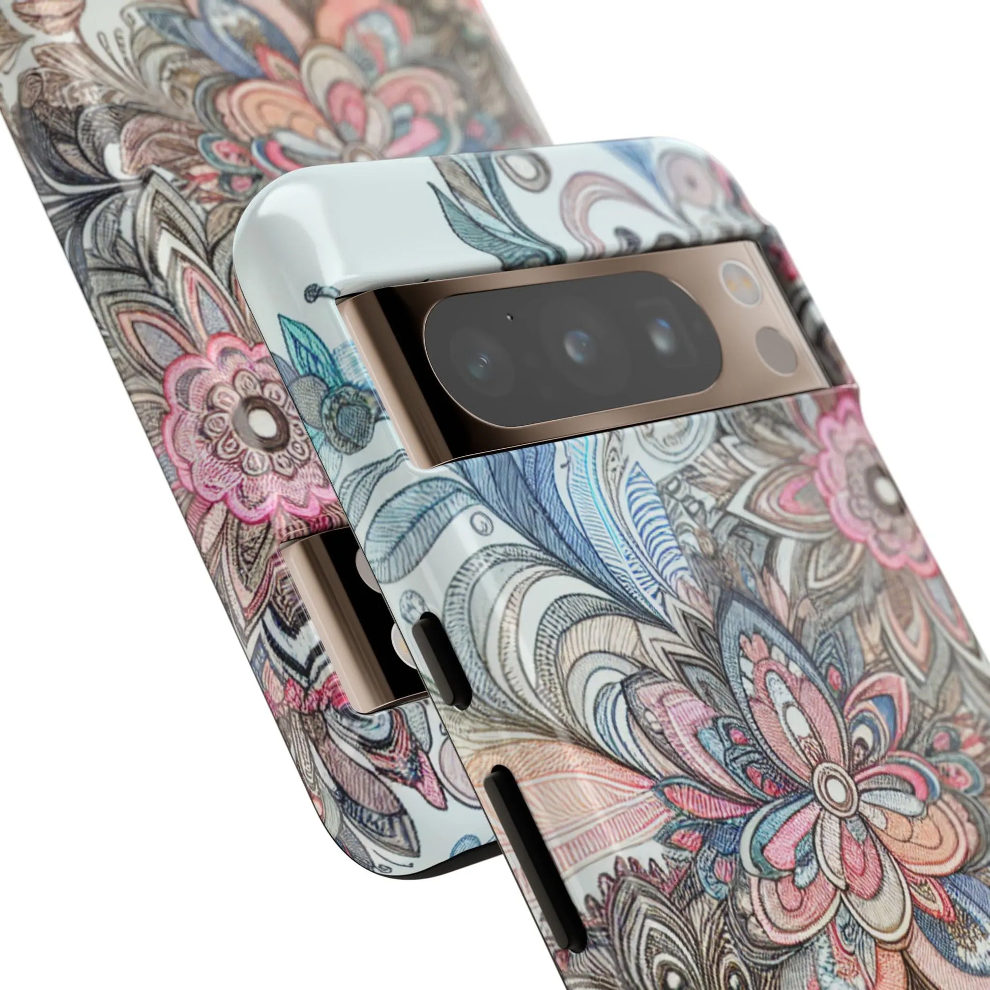 Floral Phone Case, Tough Cases, Protective mobile cover for flower lovers, Gift for her, Stylish phone accessory, Unique floral [...] Printify